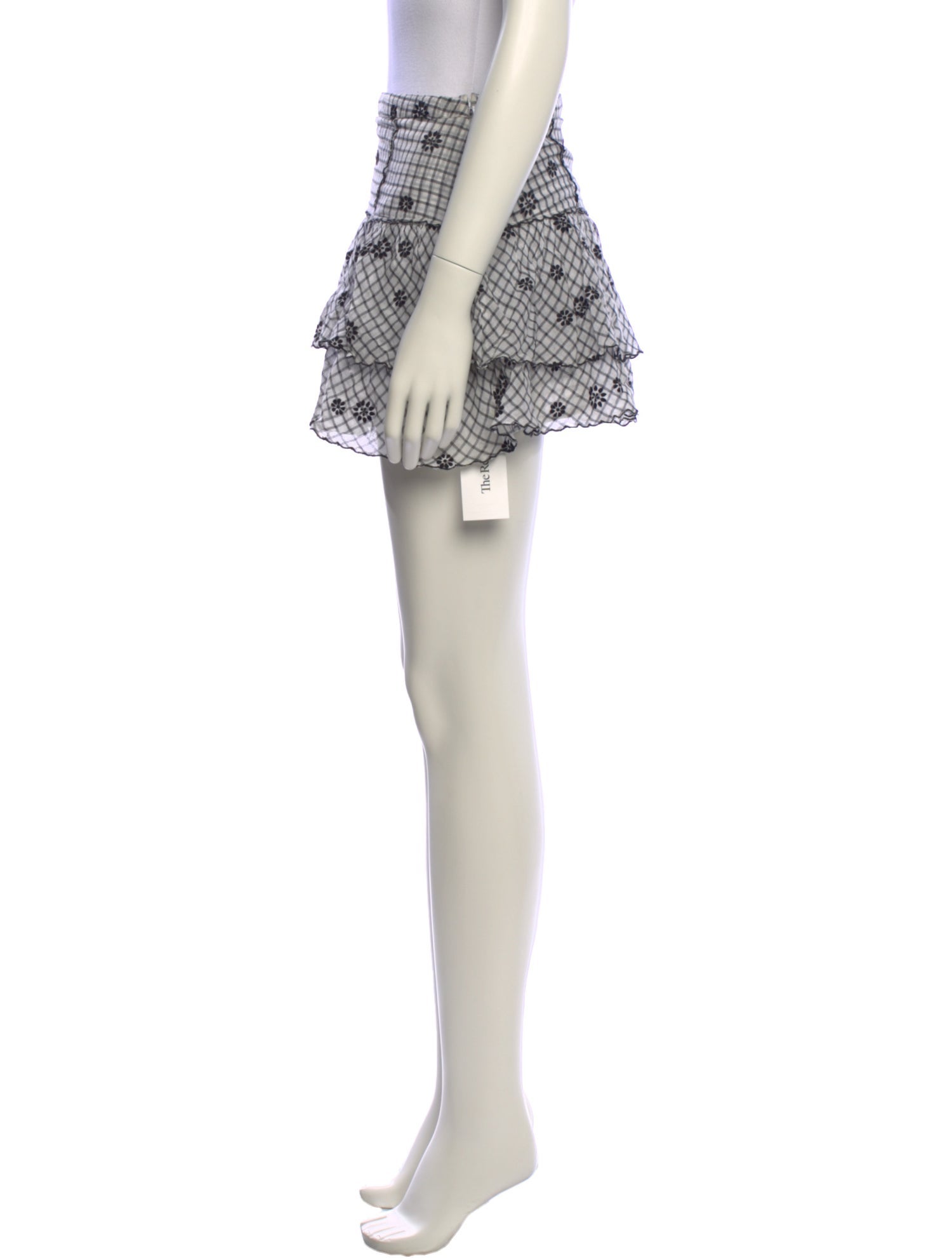 LoveShackFancy Plaid Print Mini Skirt