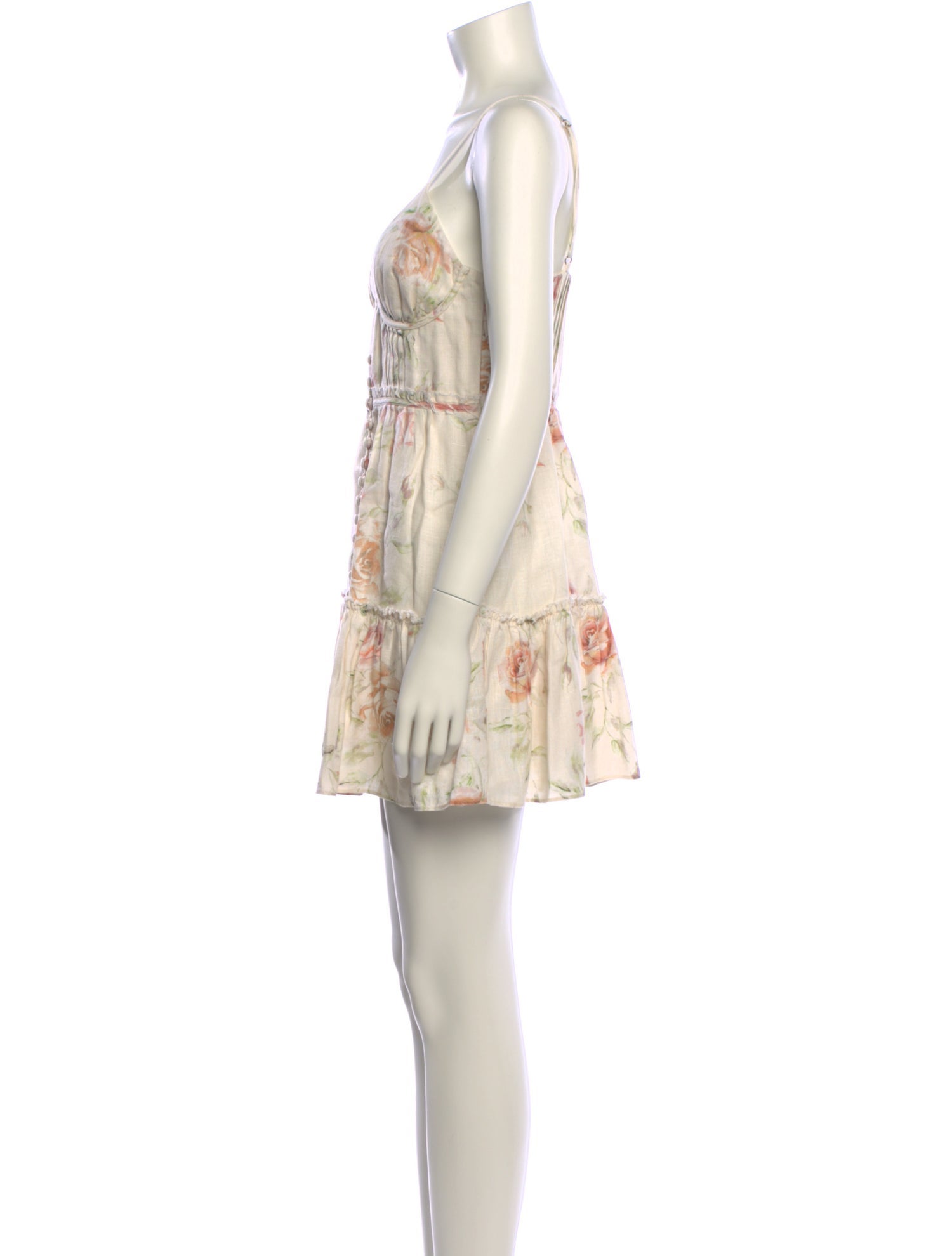 LoveShackFancy Linen Mini Dress