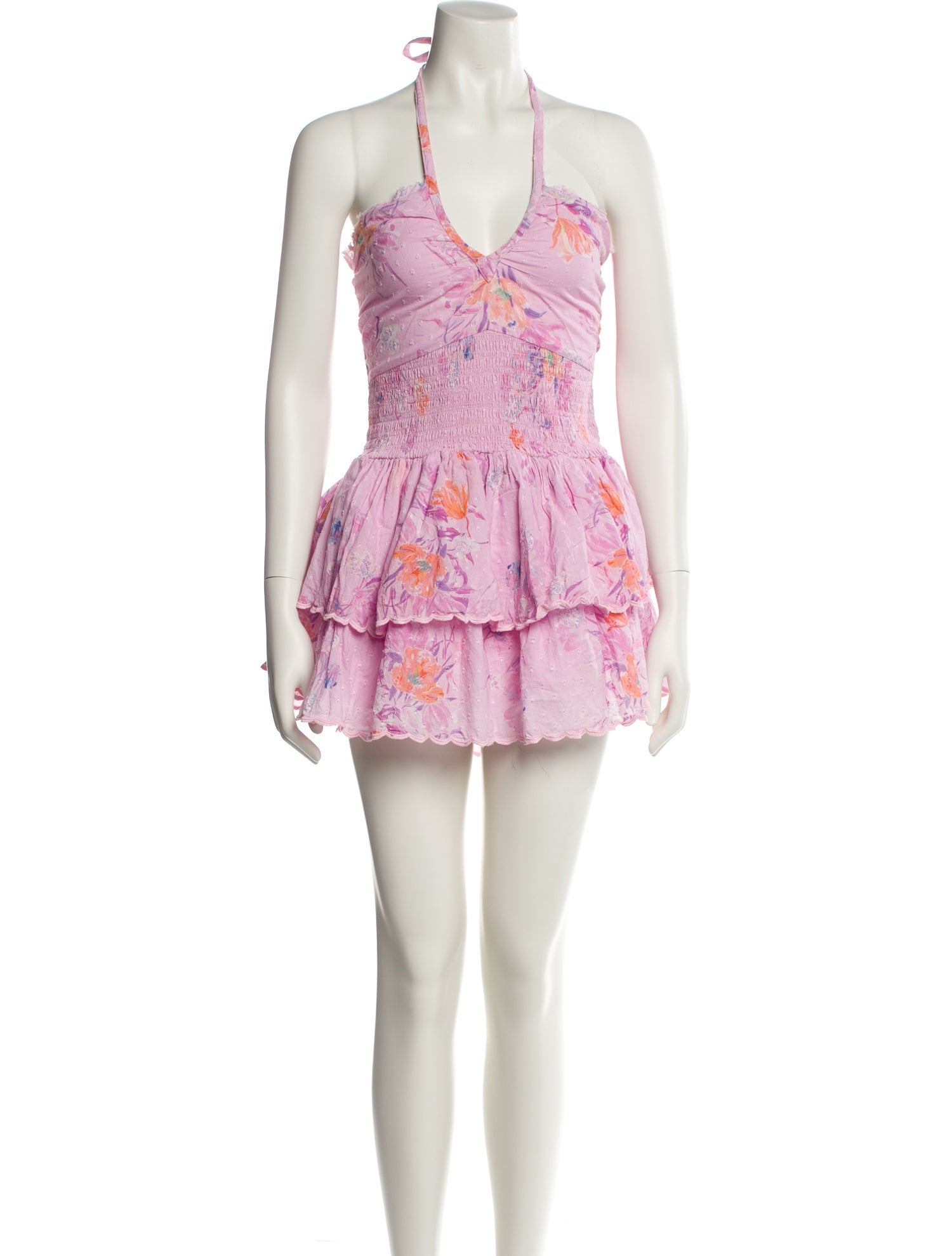 LoveShackFancy Printed Mini Dress