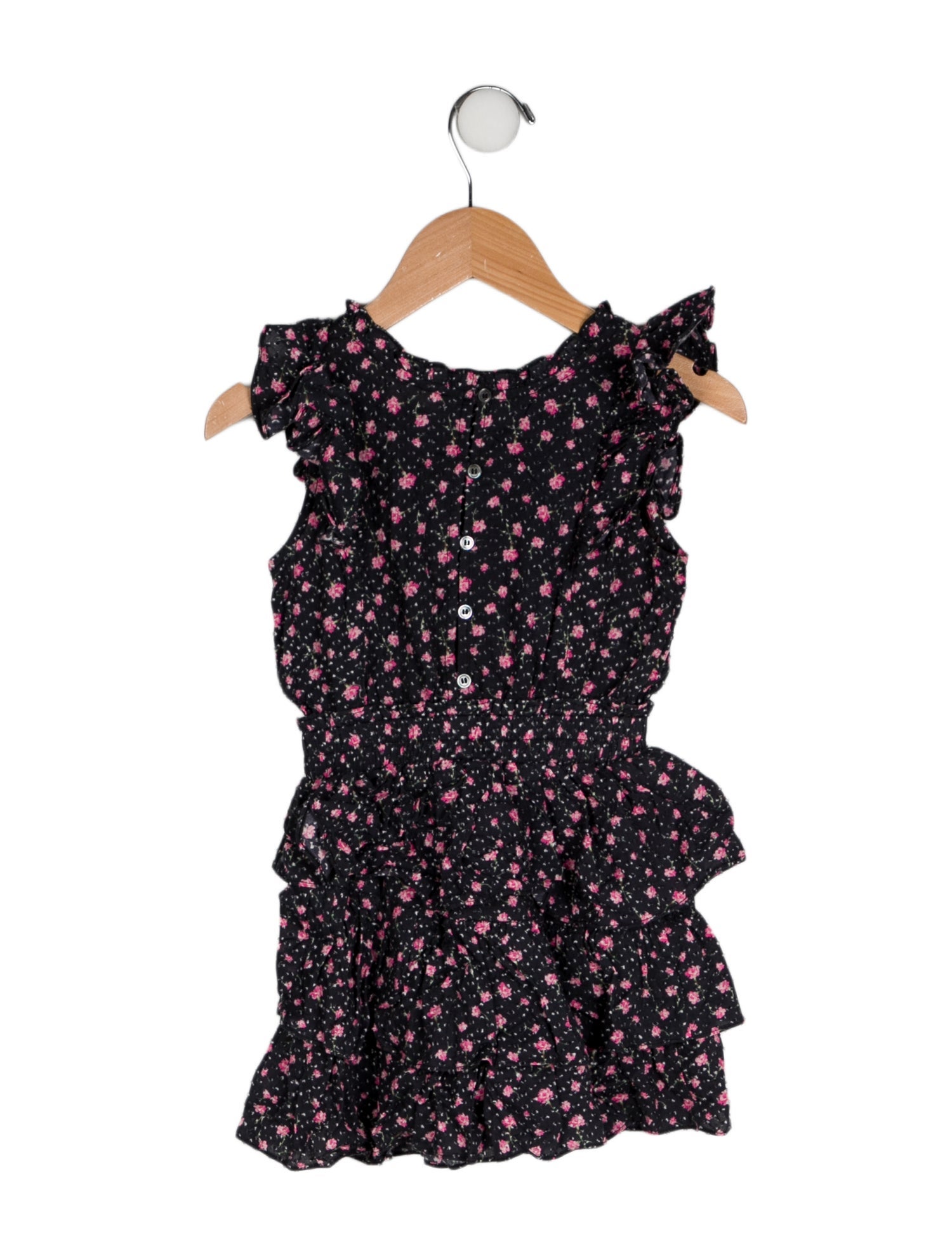 LoveShackFancy Toddler Girls' Floral Printed Sleeveless Dress