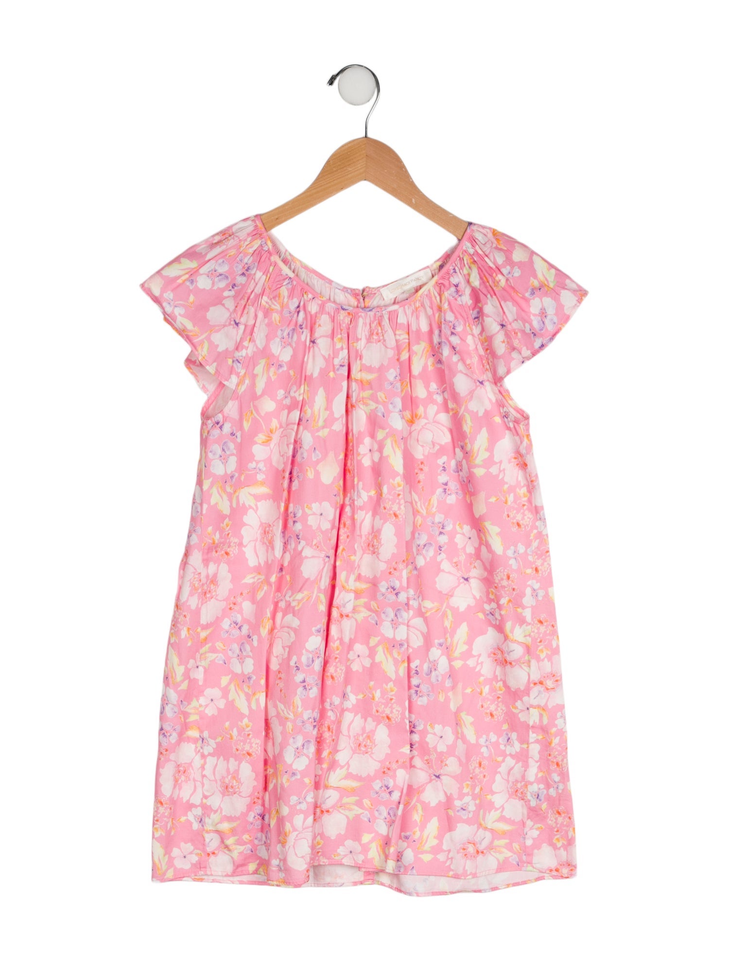 LoveShackFancy Girls' Pattern Printed Sleeveless Dress