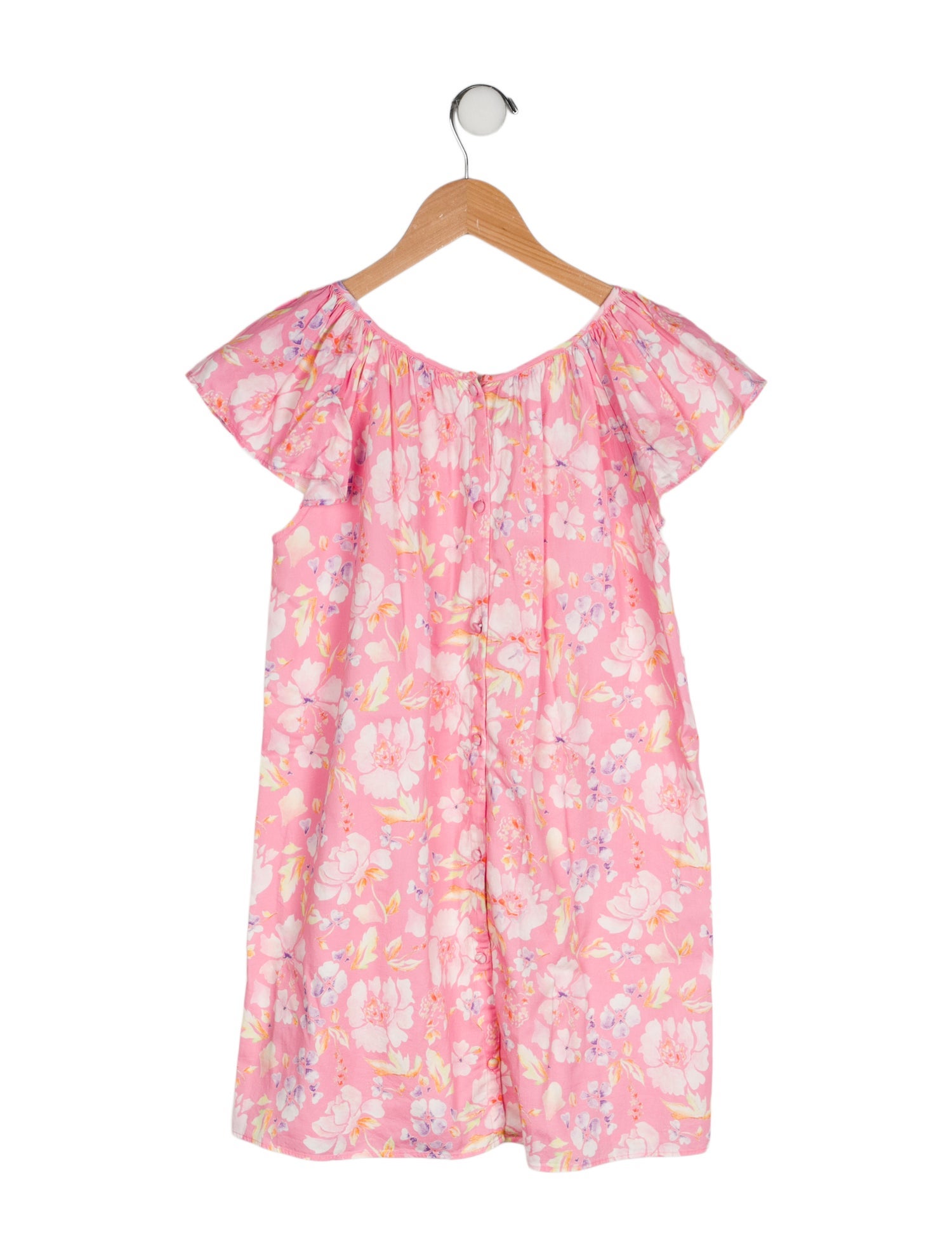 LoveShackFancy Girls' Pattern Printed Sleeveless Dress