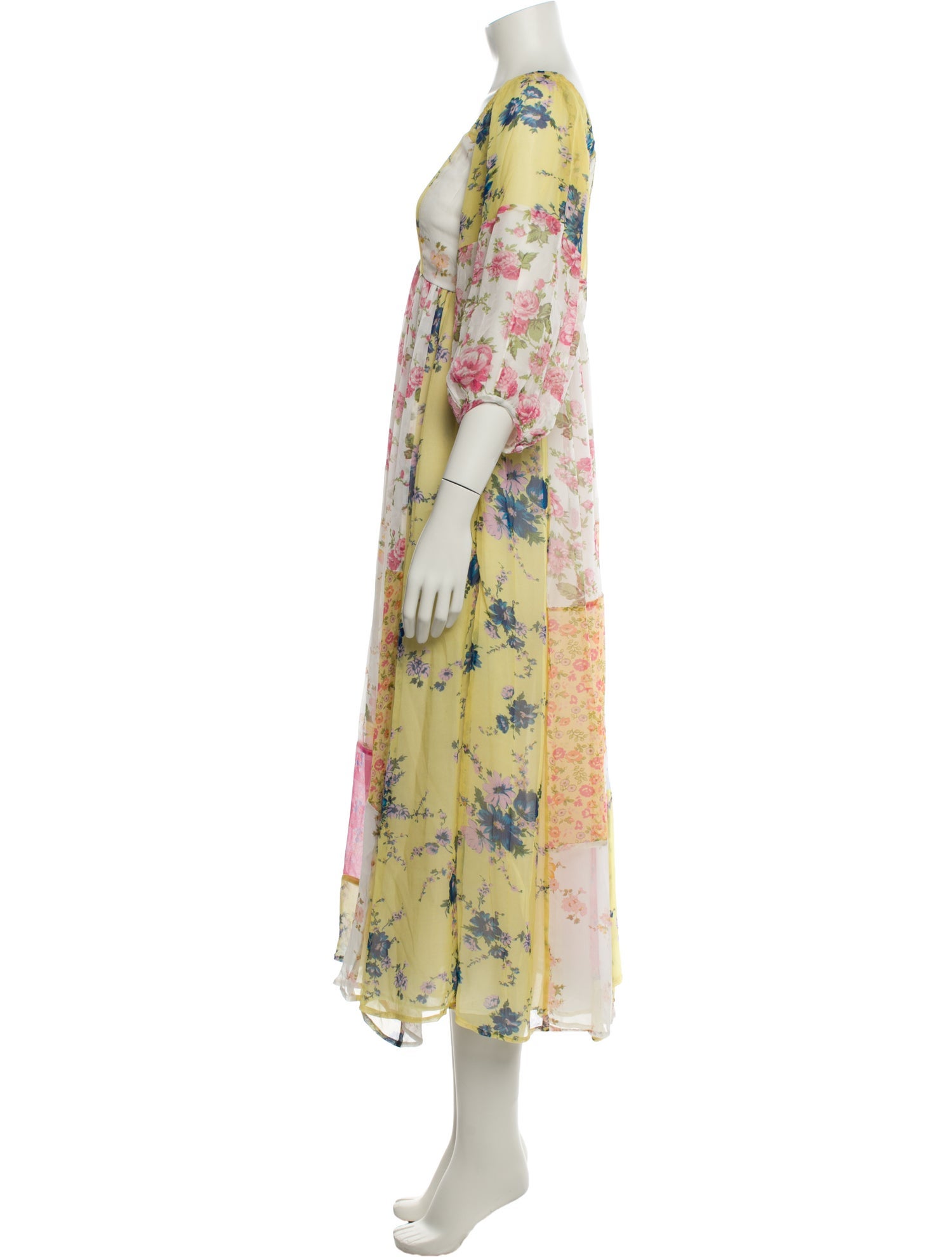 LoveShackFancy Silk Long Dress