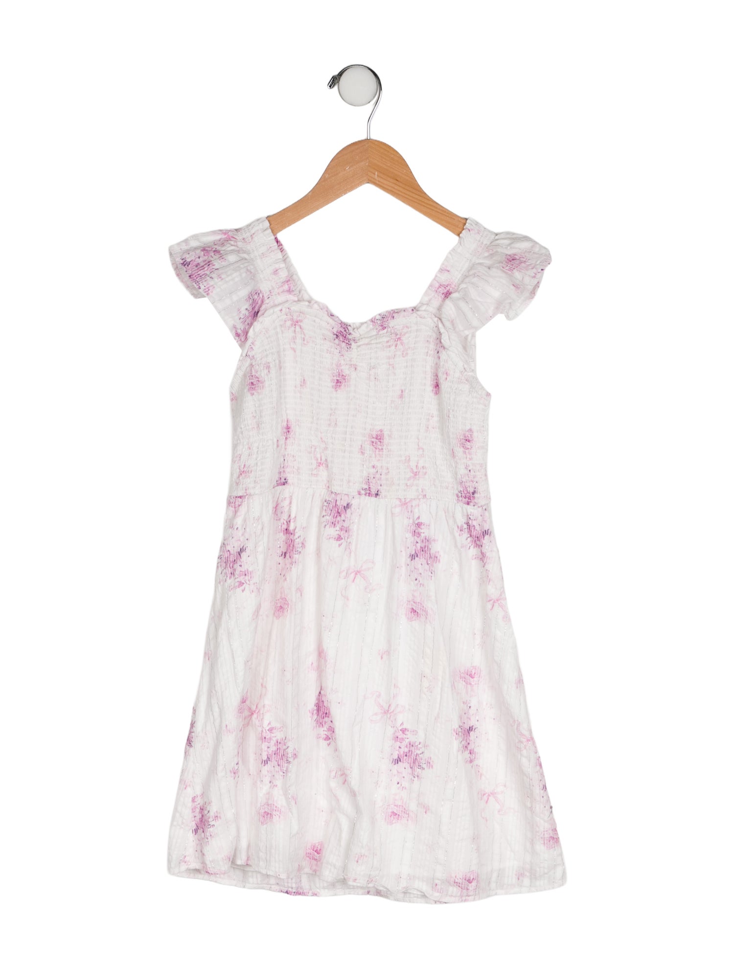 LoveShackFancy Girls' Pattern Printed Sleeveless Dress