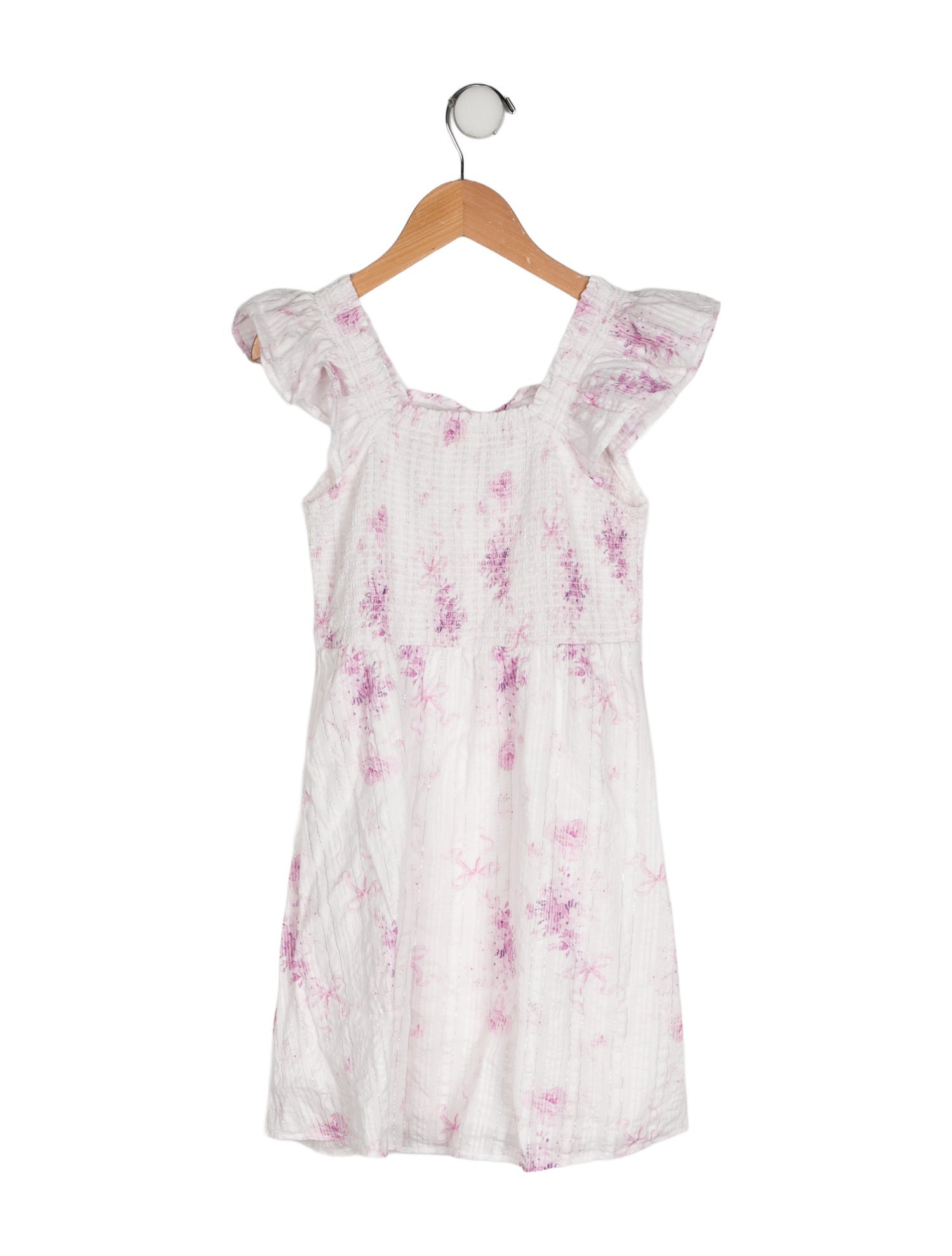 LoveShackFancy Girls' Pattern Printed Sleeveless Dress