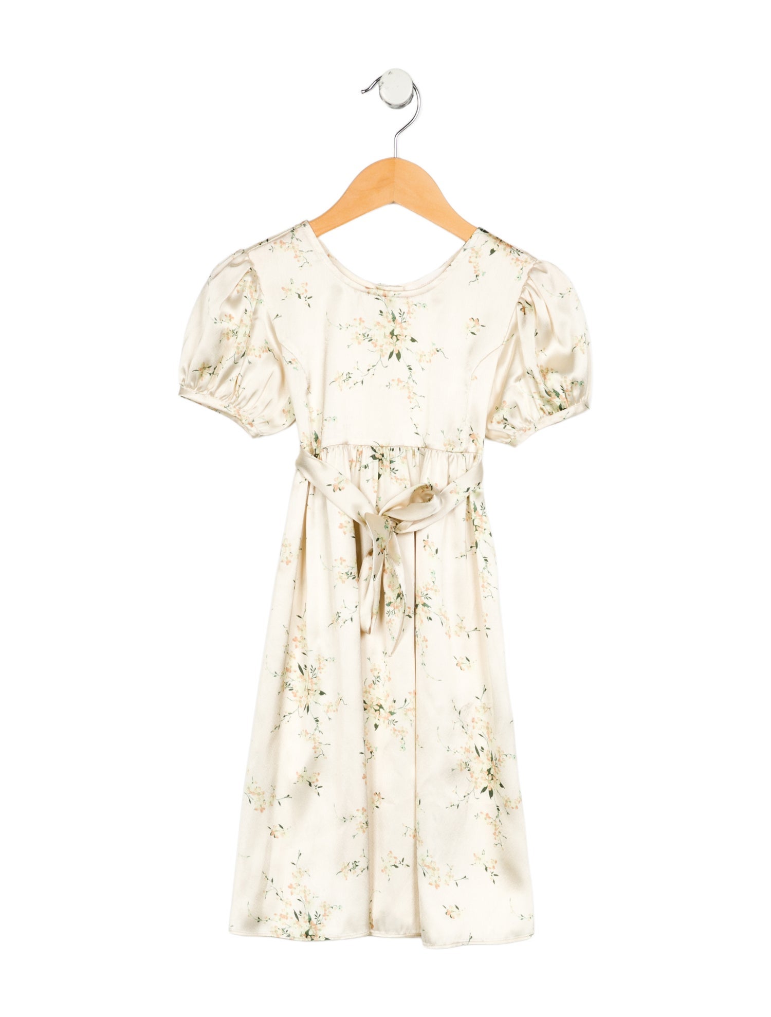 LoveShackFancy Toddler Girls' Satin Printed Dress