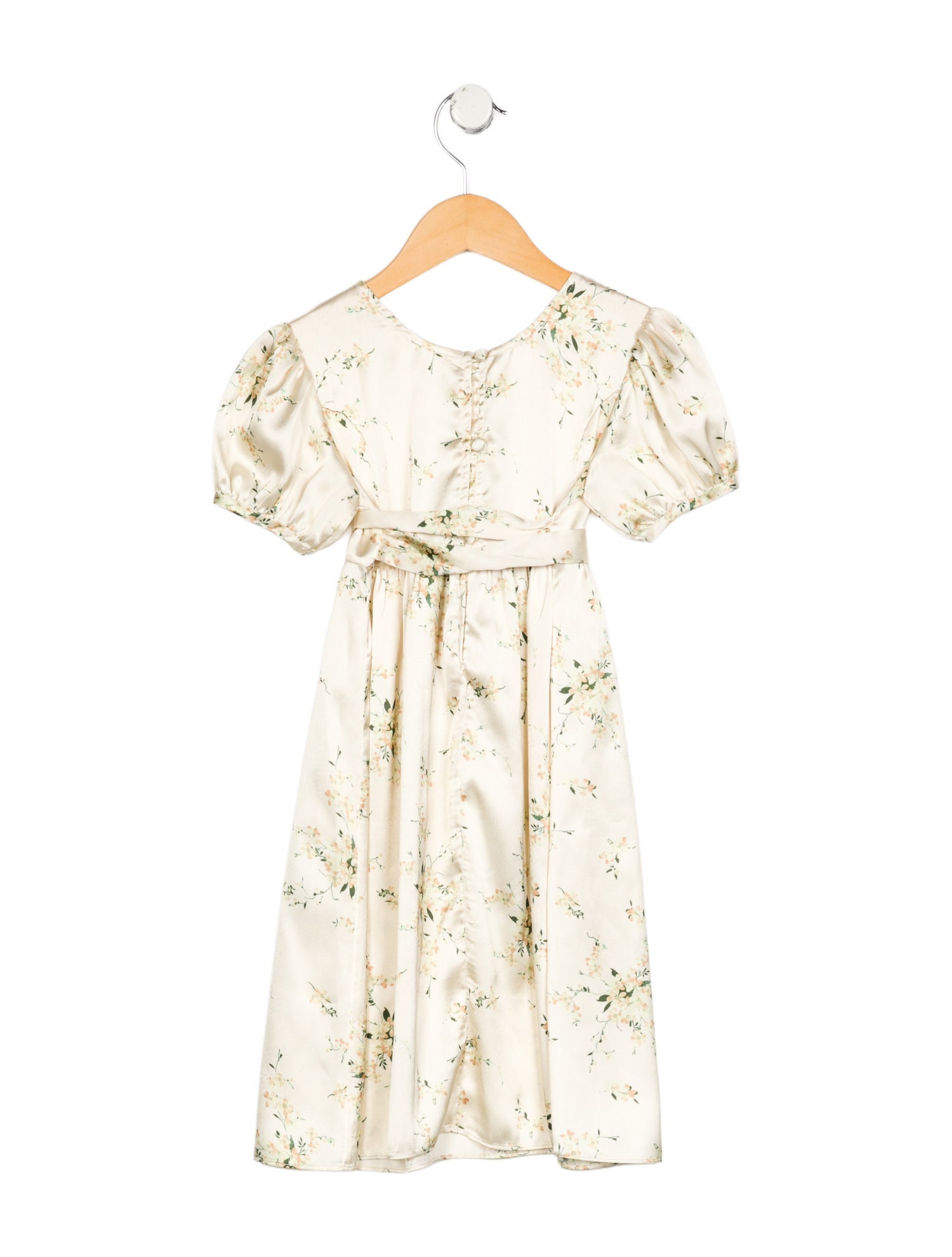 LoveShackFancy Toddler Girls' Satin Printed Dress