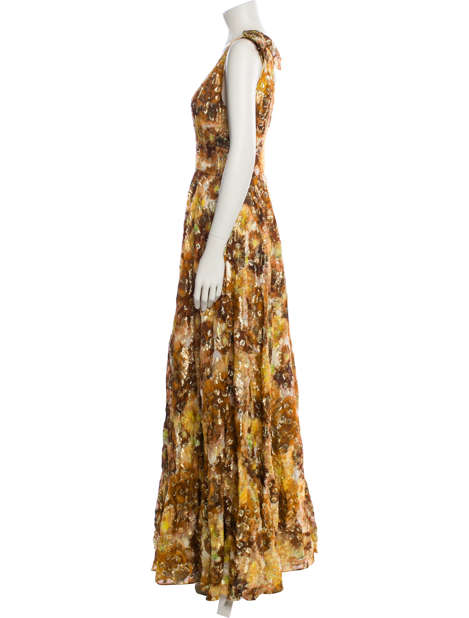 LoveShackFancy Floral Print Long Dress