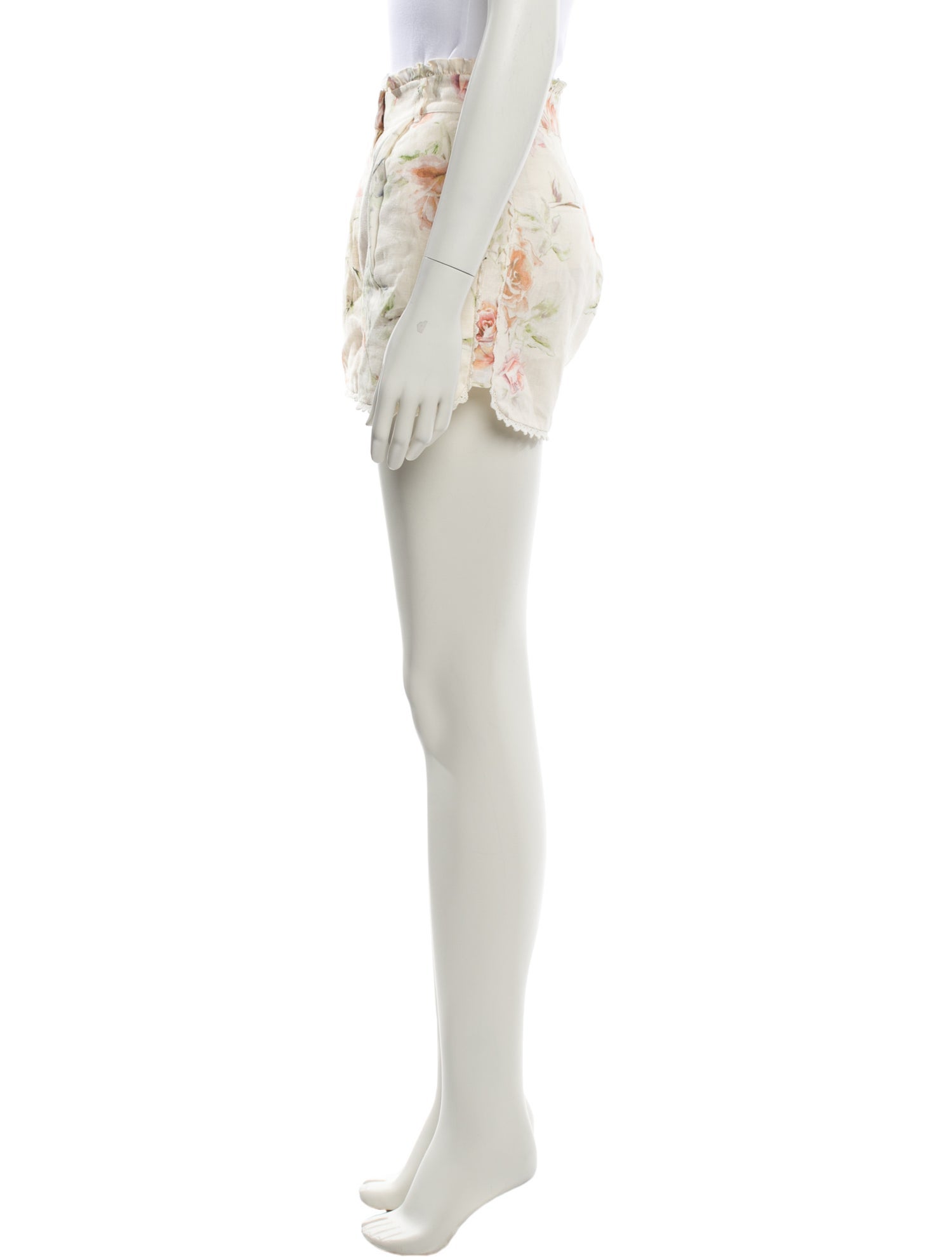 LoveShackFancy Linen Mini Shorts