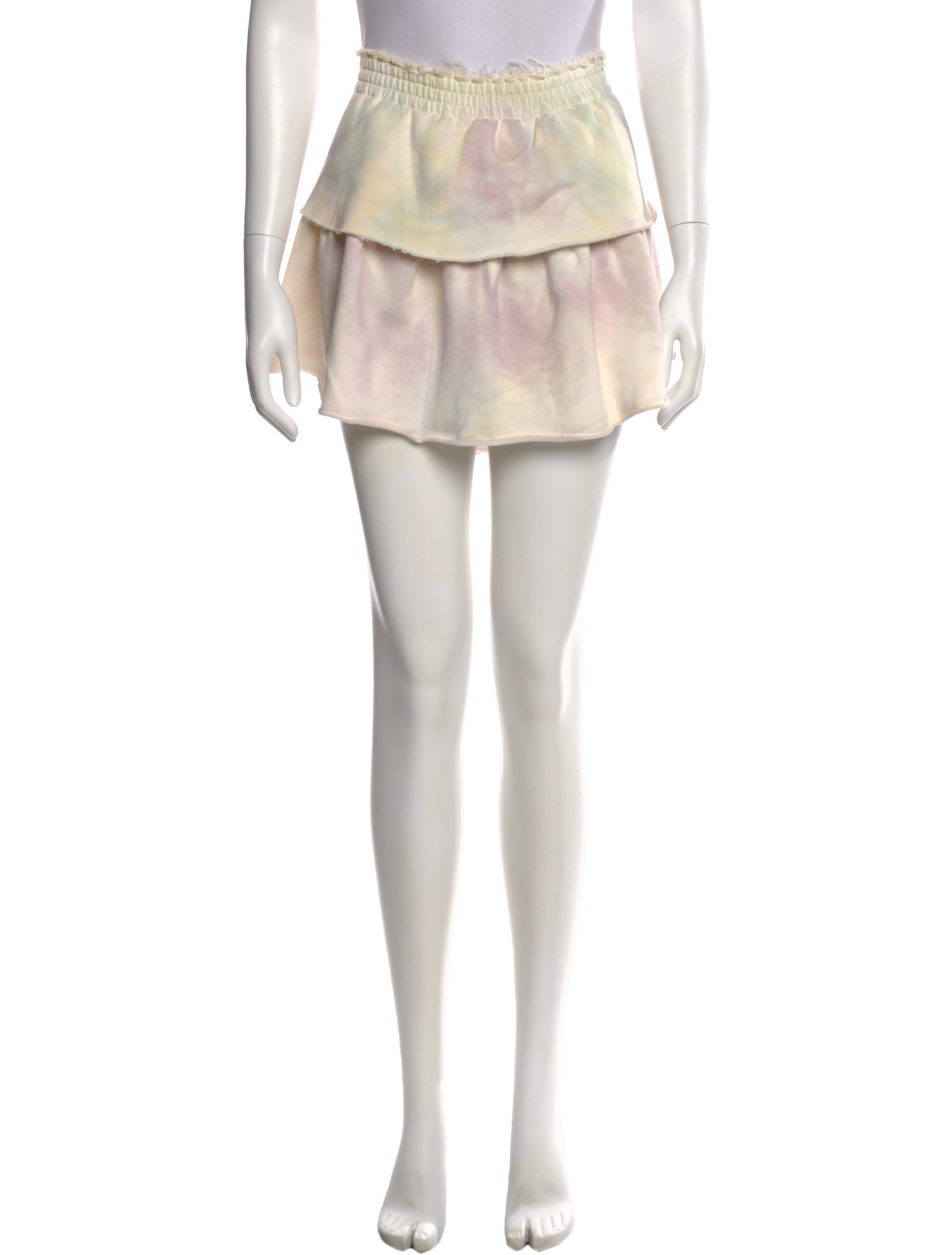 LoveShackFancy Tie-Dye Print Mini Skirt