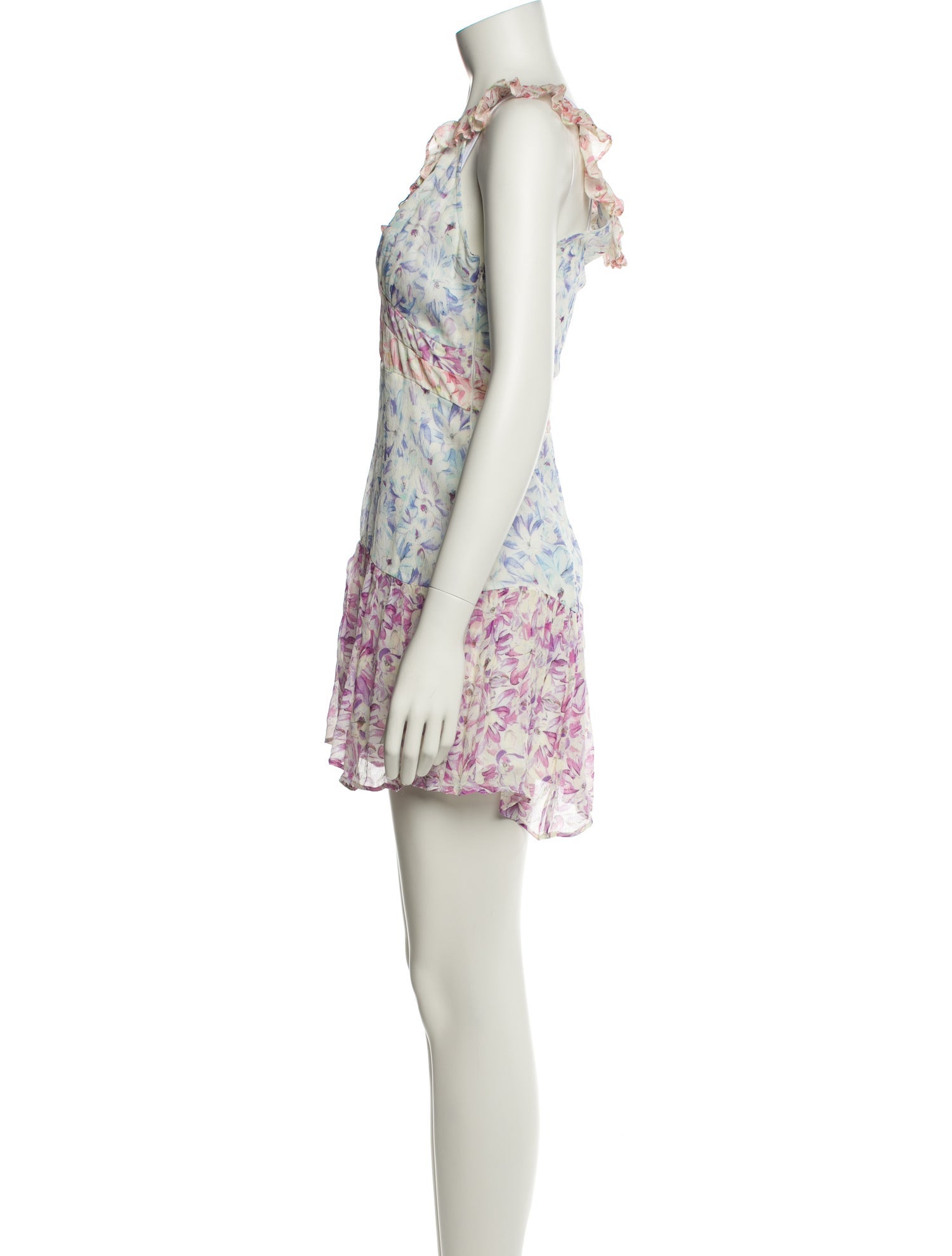 LoveShackFancy Silk Mini Dress