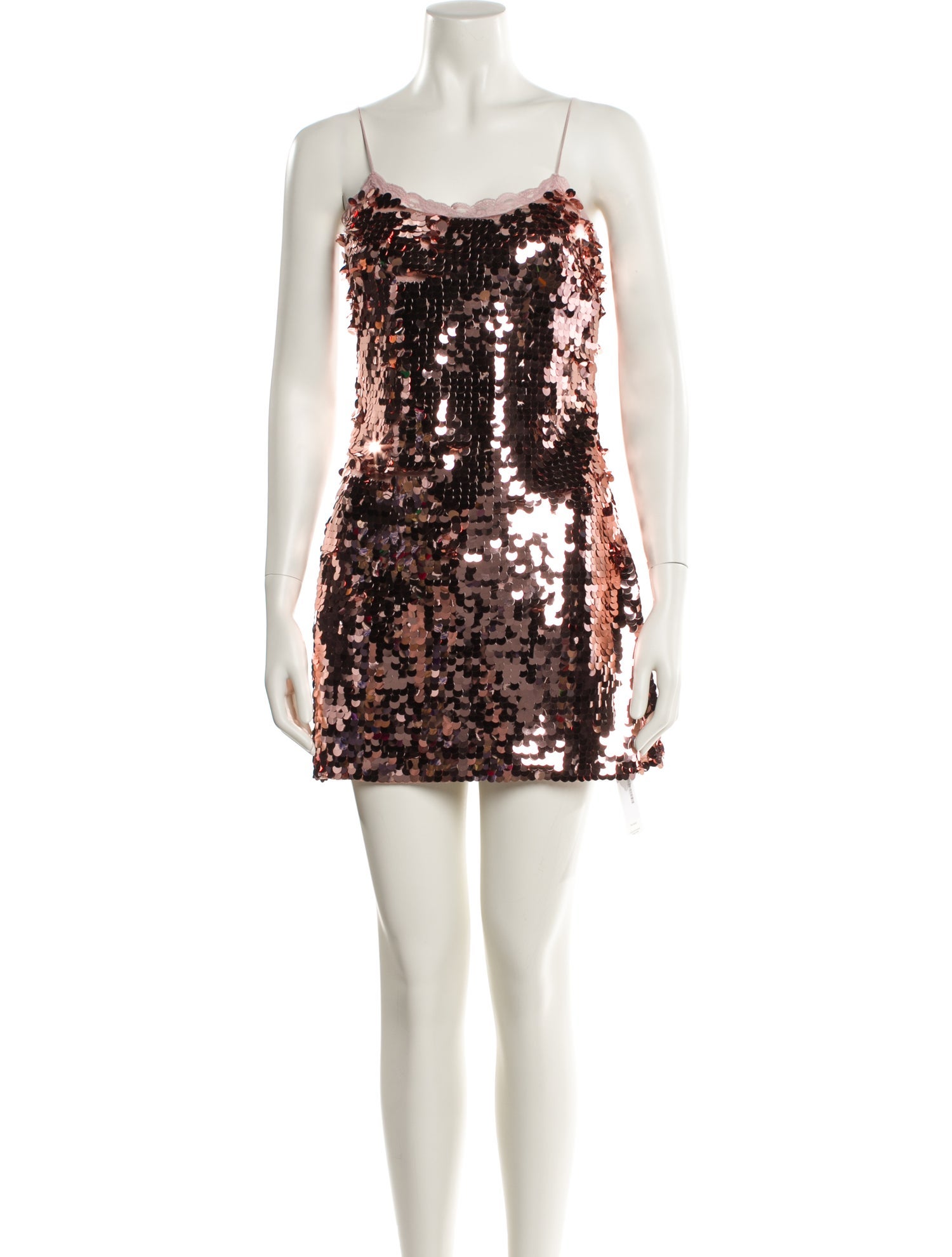 LoveShackFancy Square Neckline Mini Dress