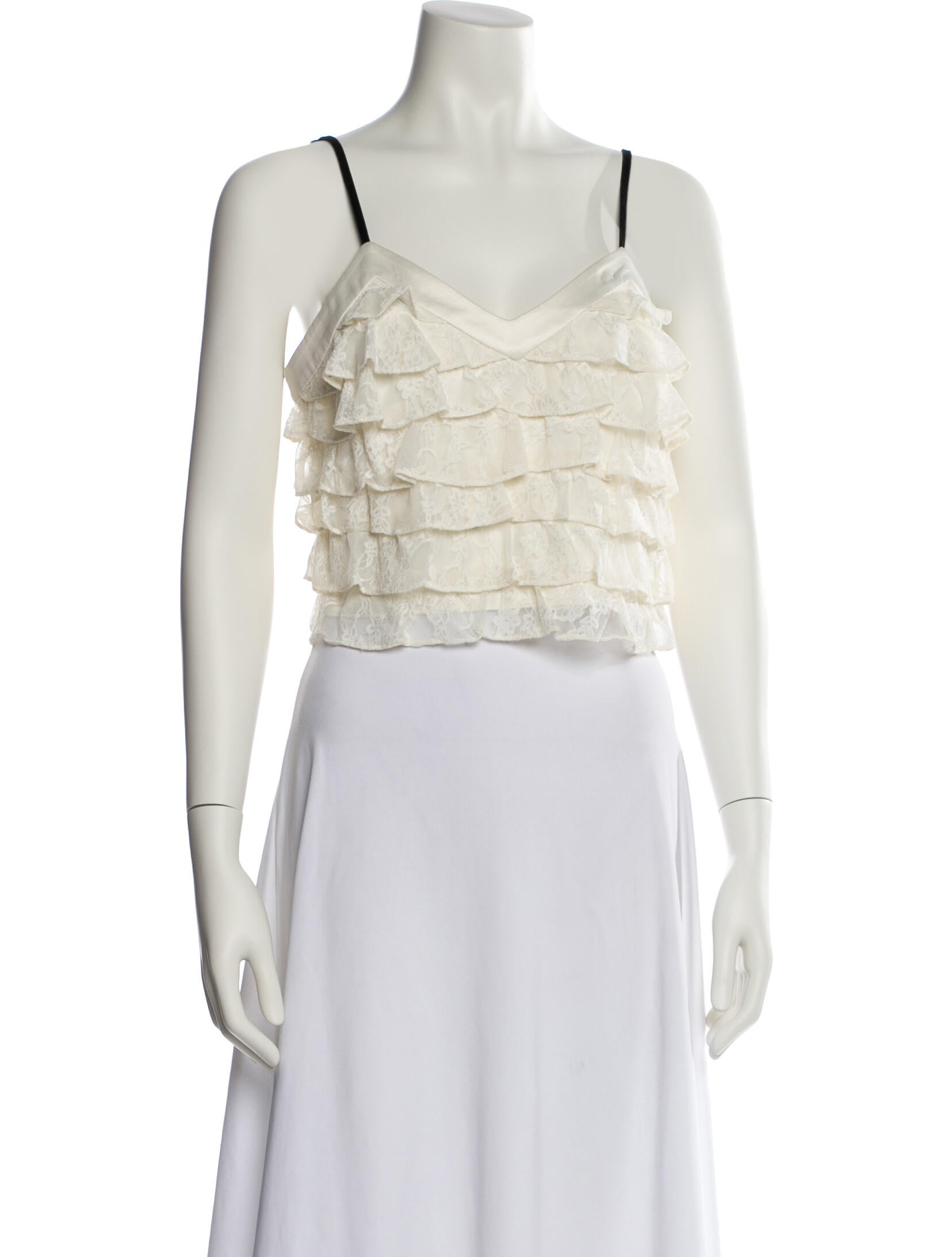 LoveShackFancy Square Neckline Sleeveless Crop Top w/ Tags
