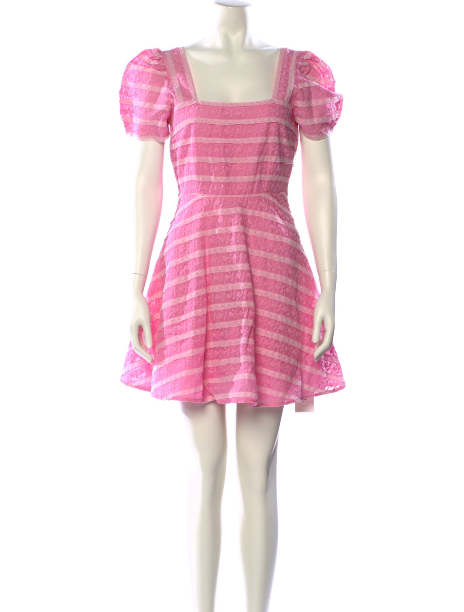 LoveShackFancy Striped Mini Dress