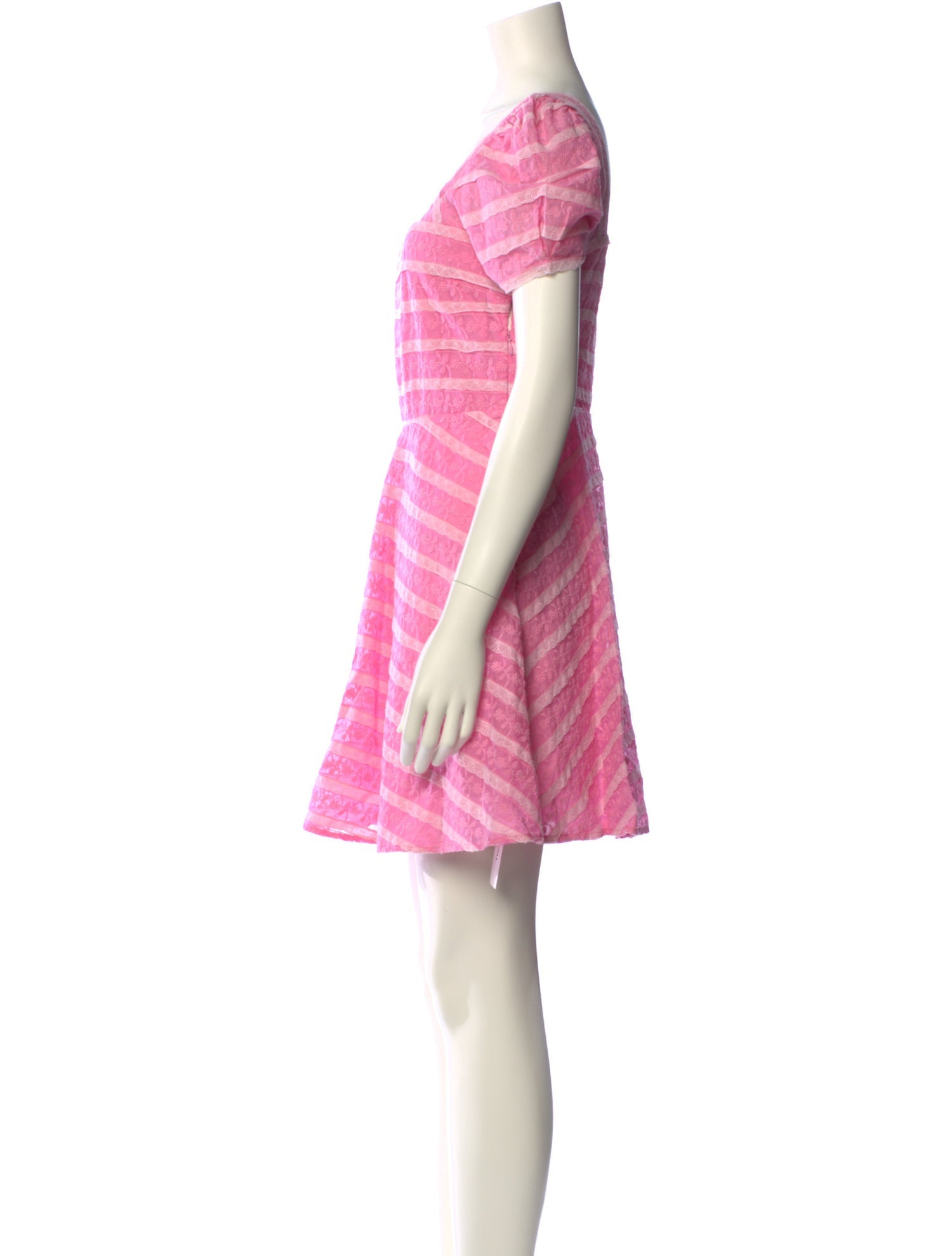 LoveShackFancy Striped Mini Dress