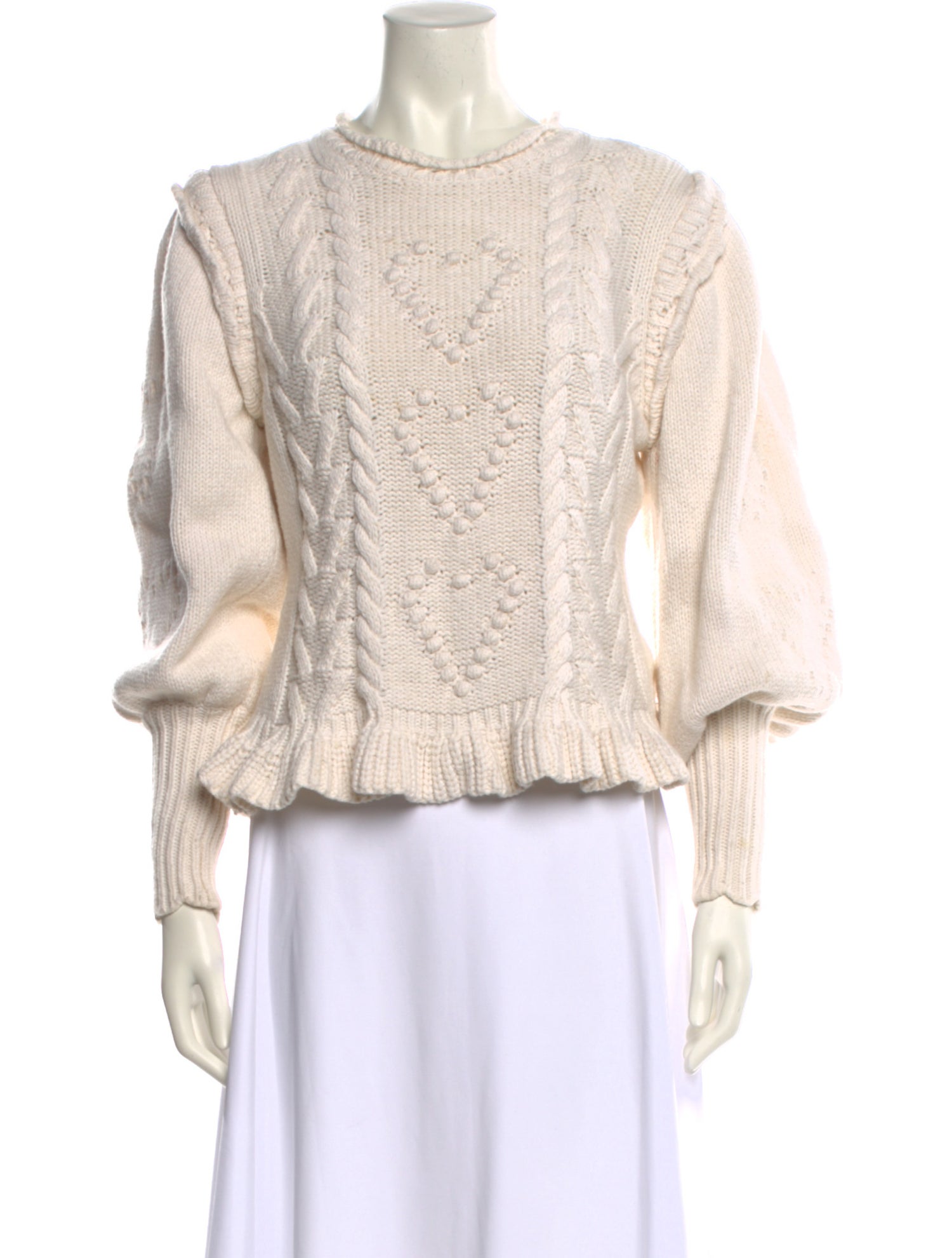 LoveShackFancy Crew Neck Sweater