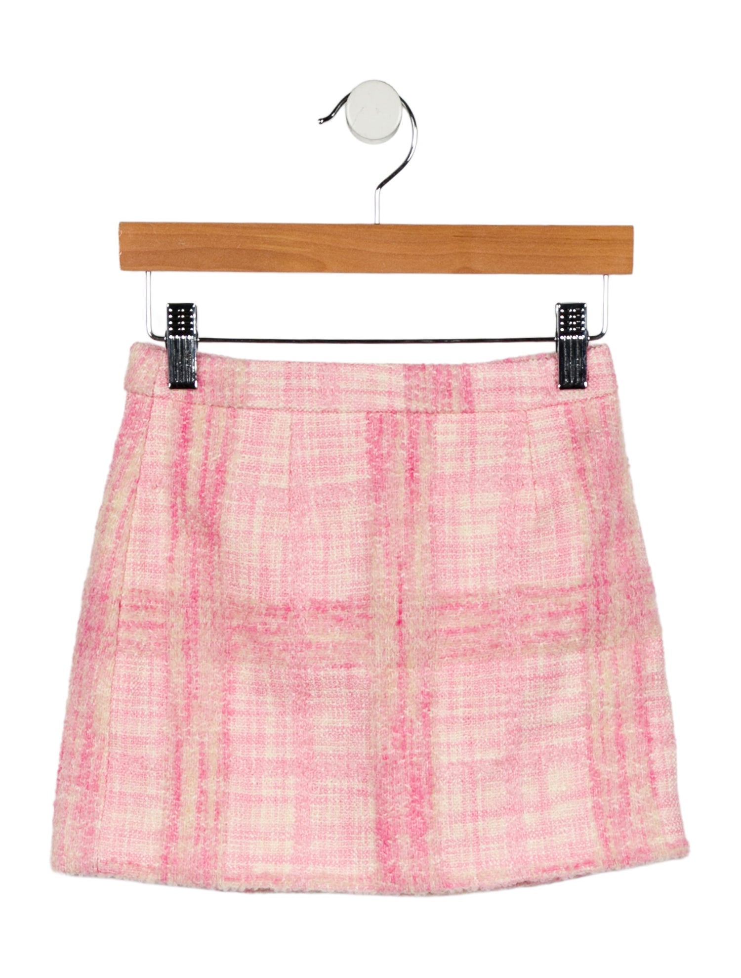 LoveShackFancy Girls' Tweed Skirt