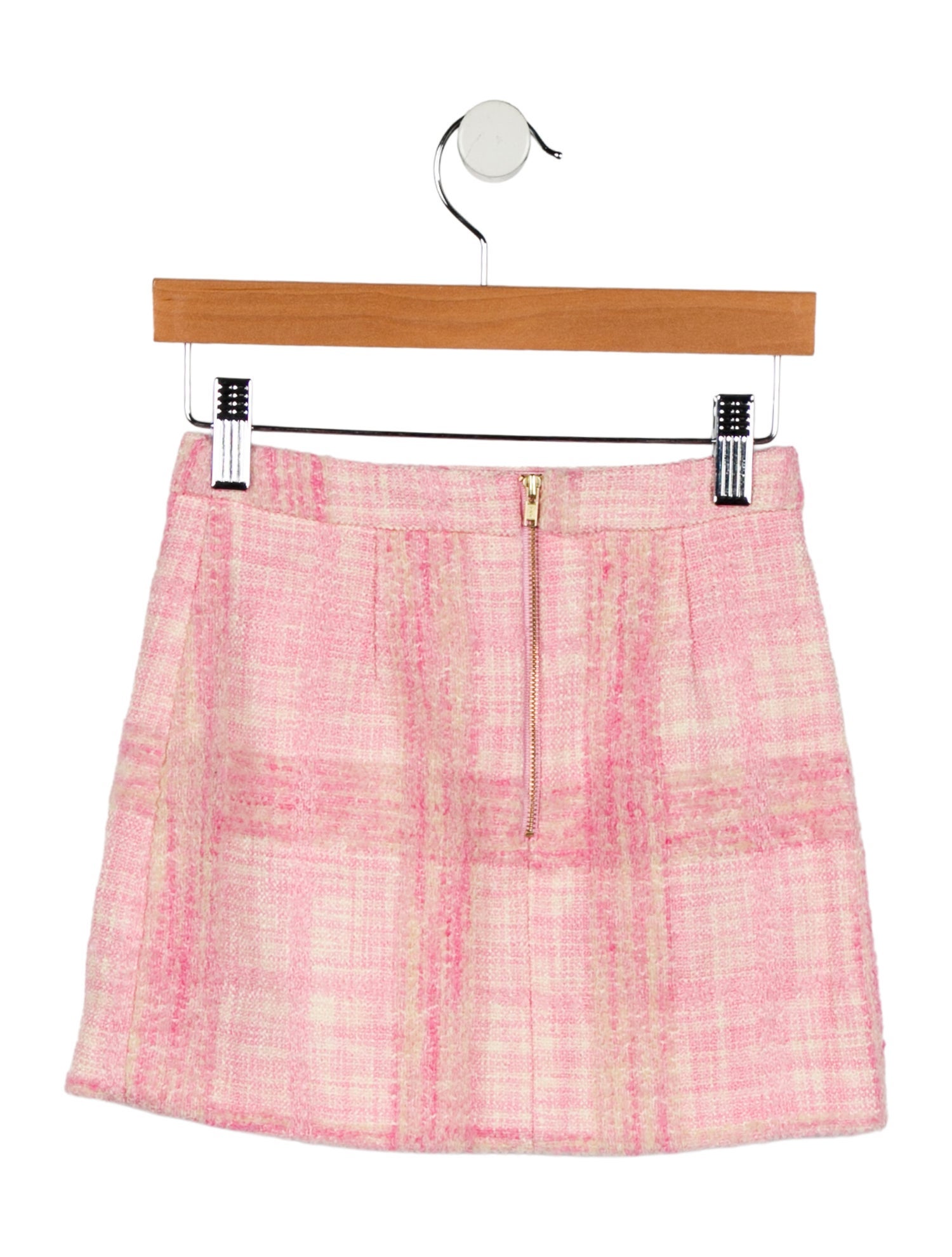 LoveShackFancy Girls' Tweed Skirt