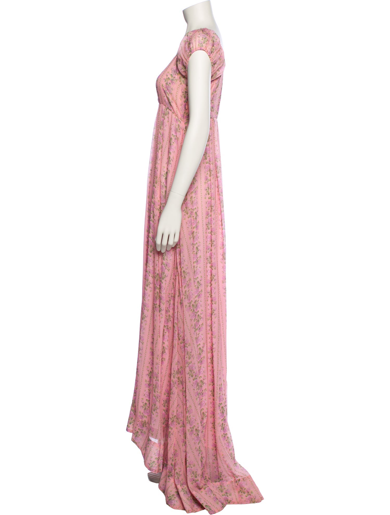LoveShackFancy Floral Print Long Dress