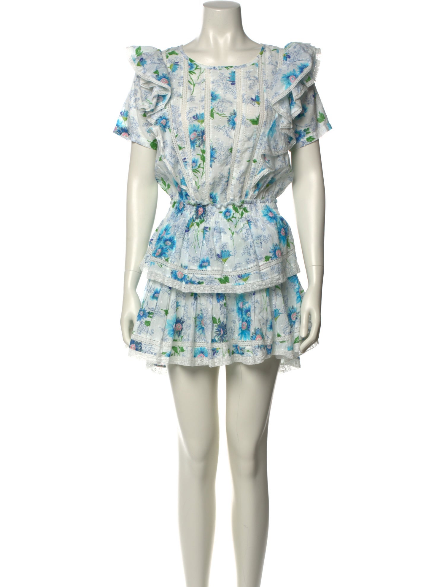 LoveShackFancy Printed Mini Dress