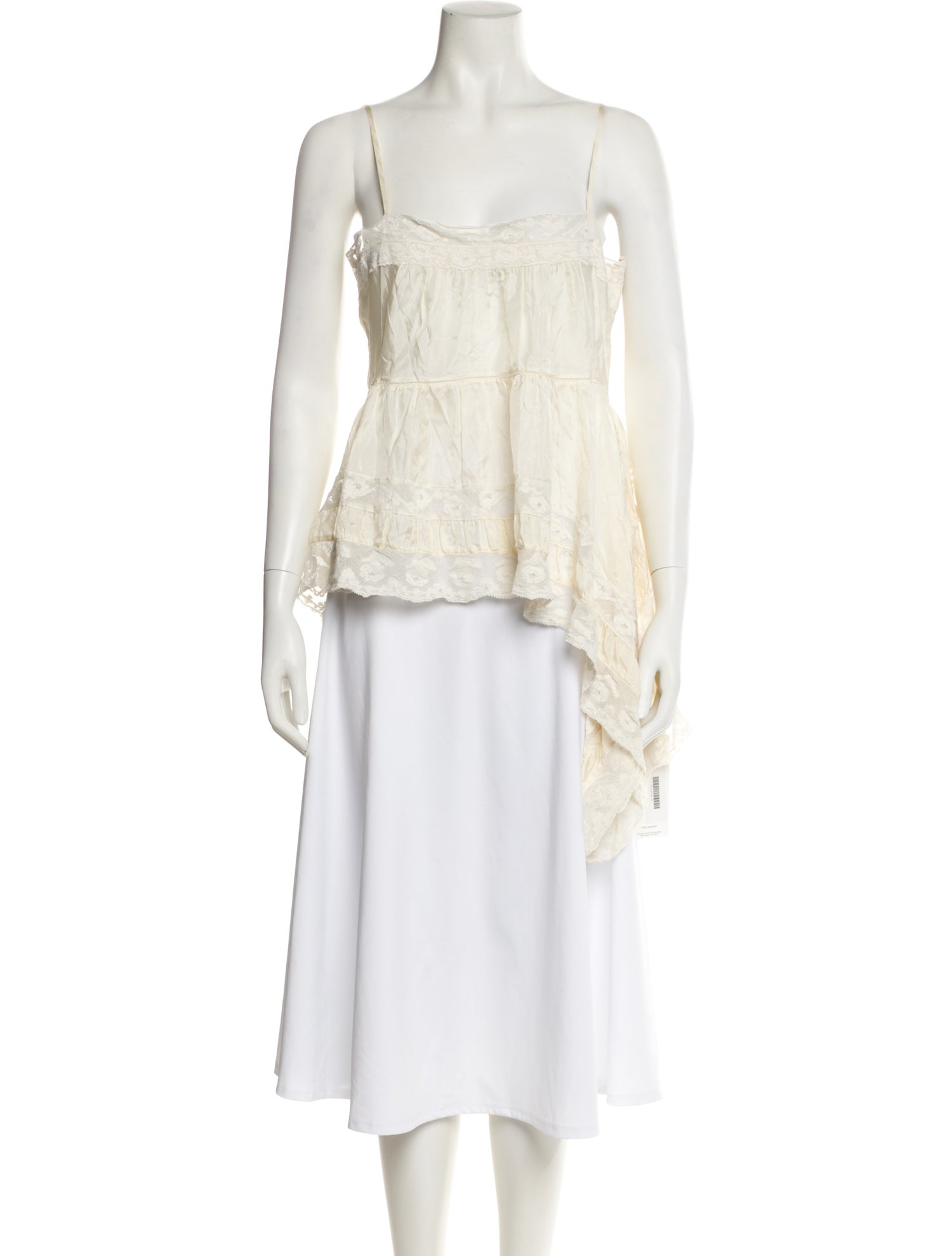 LoveShackFancy Silk Square Neckline Blouse w/ Tags