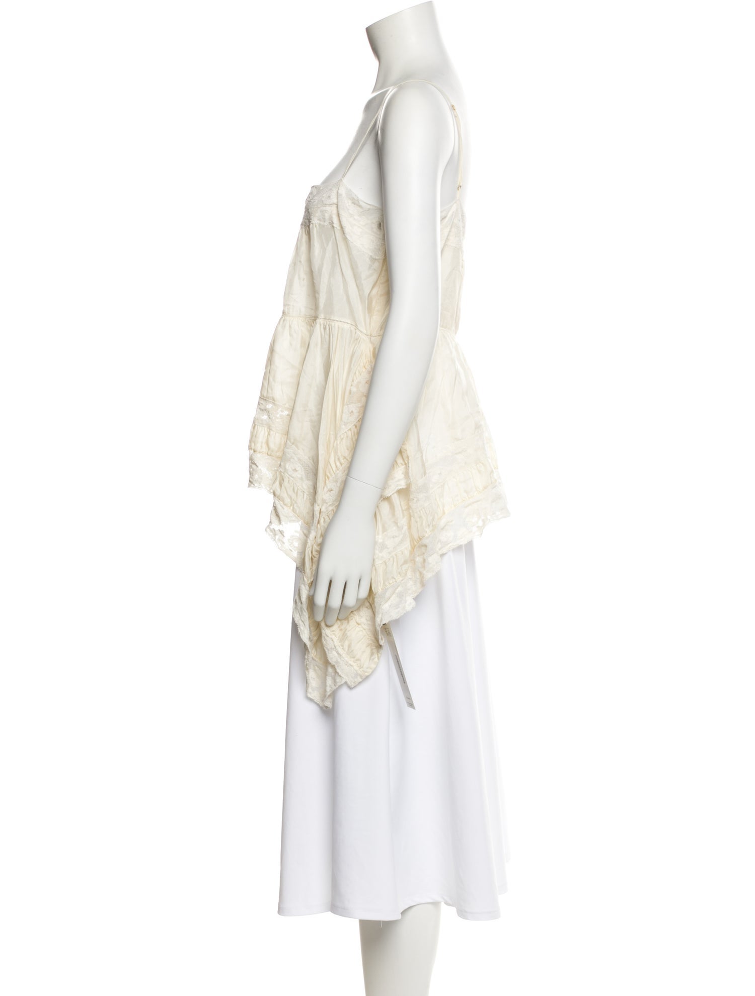 LoveShackFancy Silk Square Neckline Blouse w/ Tags