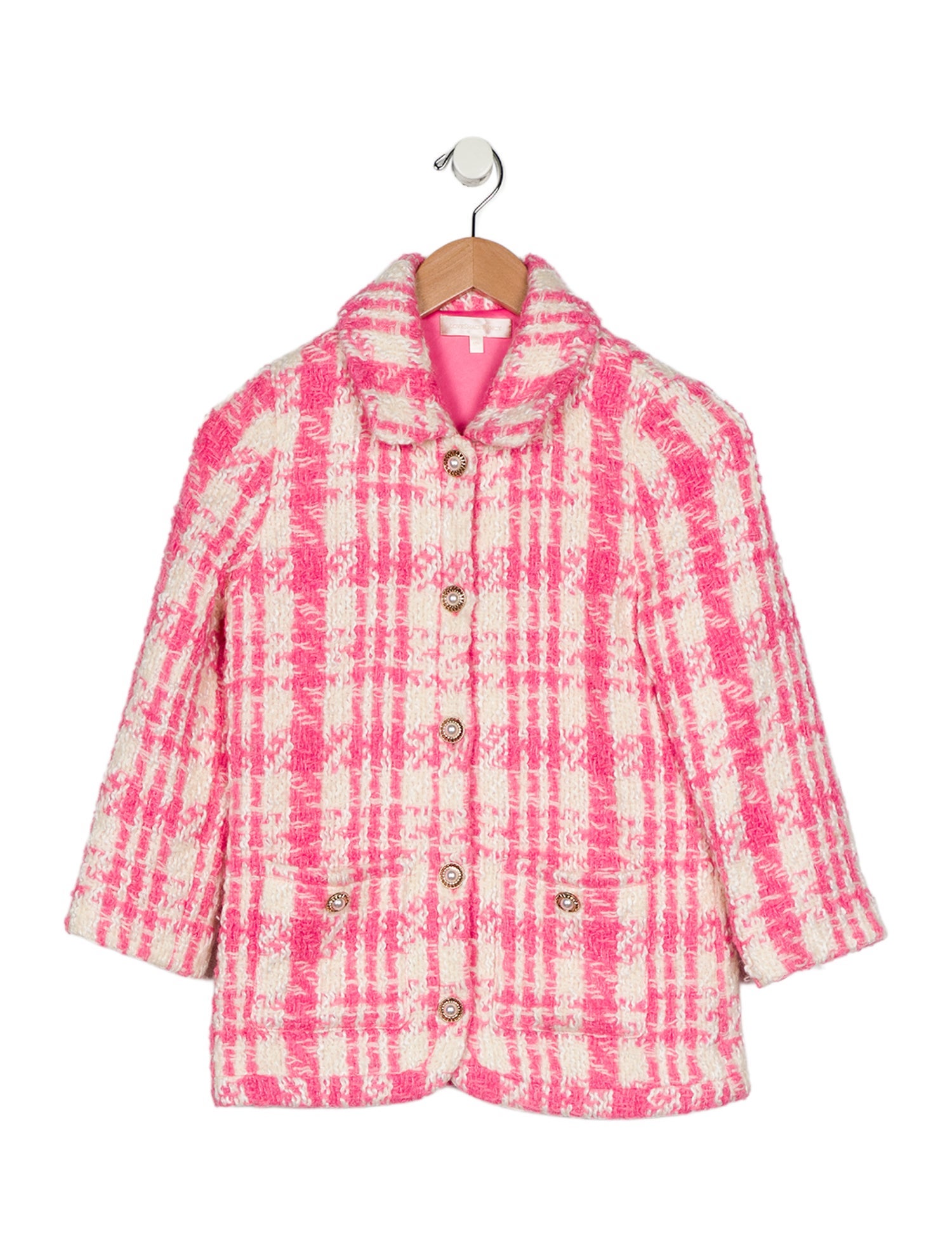 LoveShackFancy Girls' Wool Coat