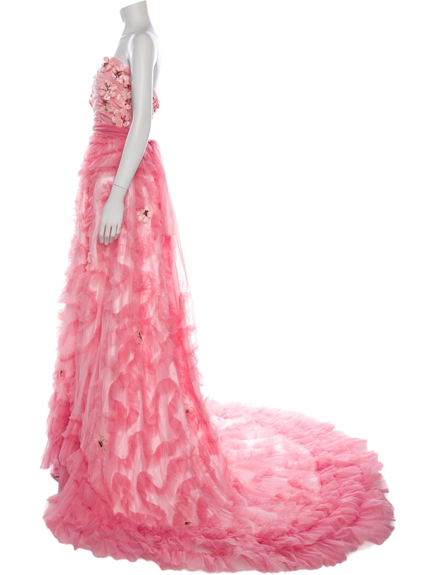 LoveShackFancy Lace Pattern Long Dress