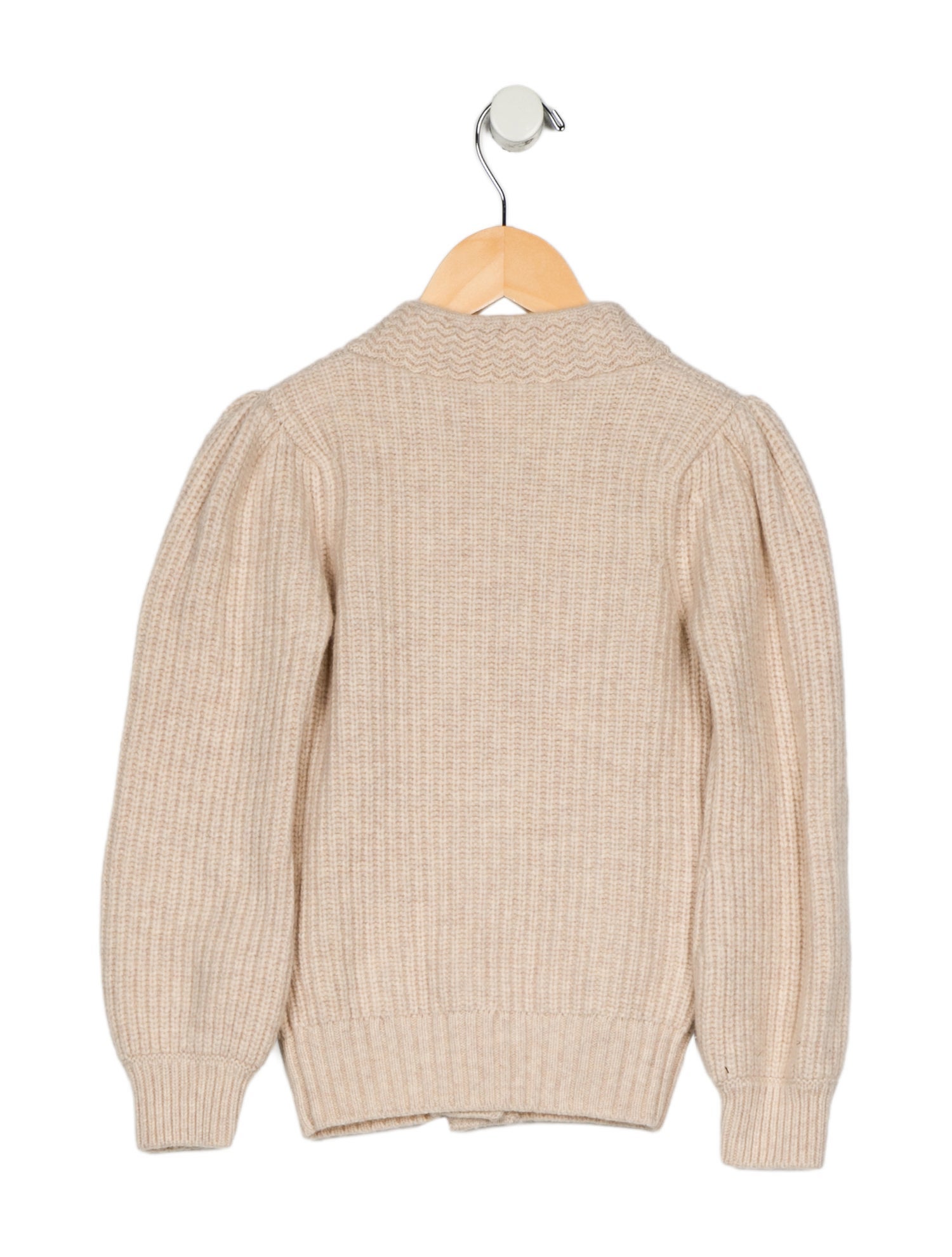 LoveShackFancy Girls' Wool Knit Cardigan