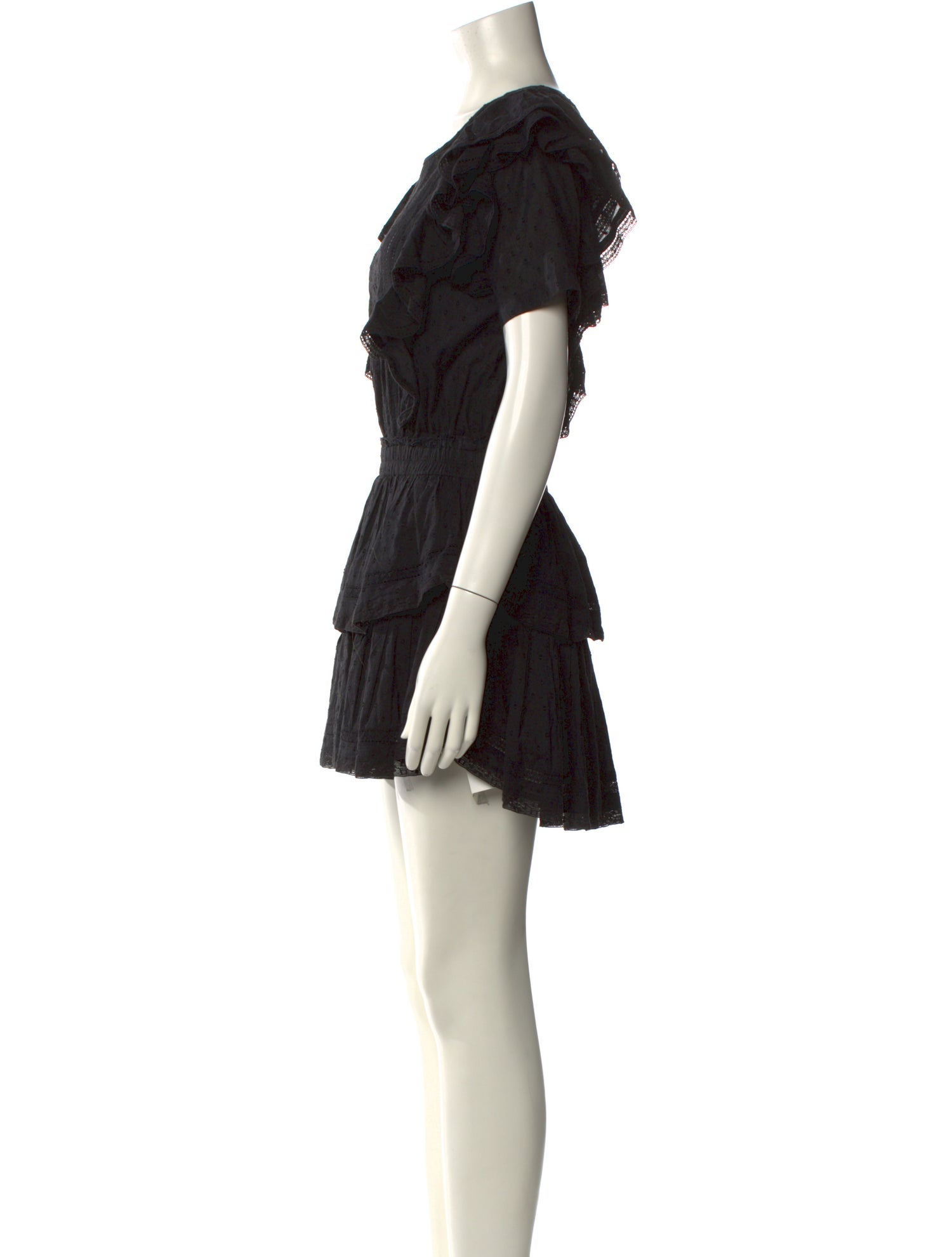 LoveShackFancy Scoop Neck Mini Dress