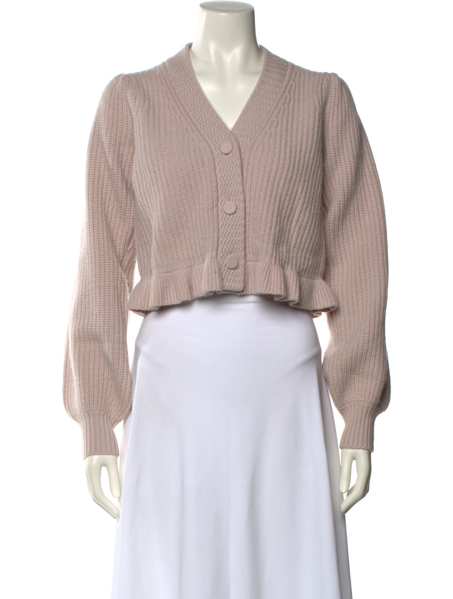 LoveShackFancy Wool V-Neck Sweater