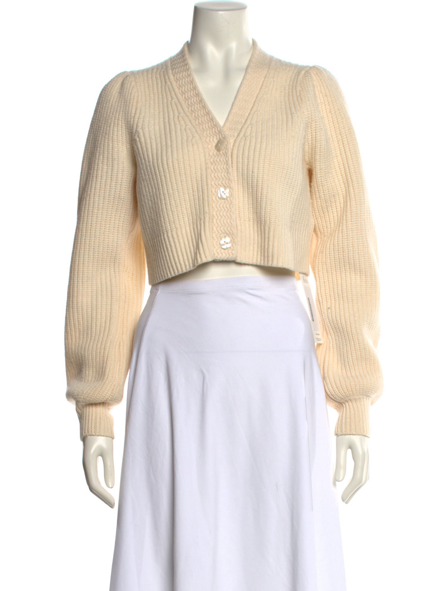 LoveShackFancy Wool V-Neck Sweater