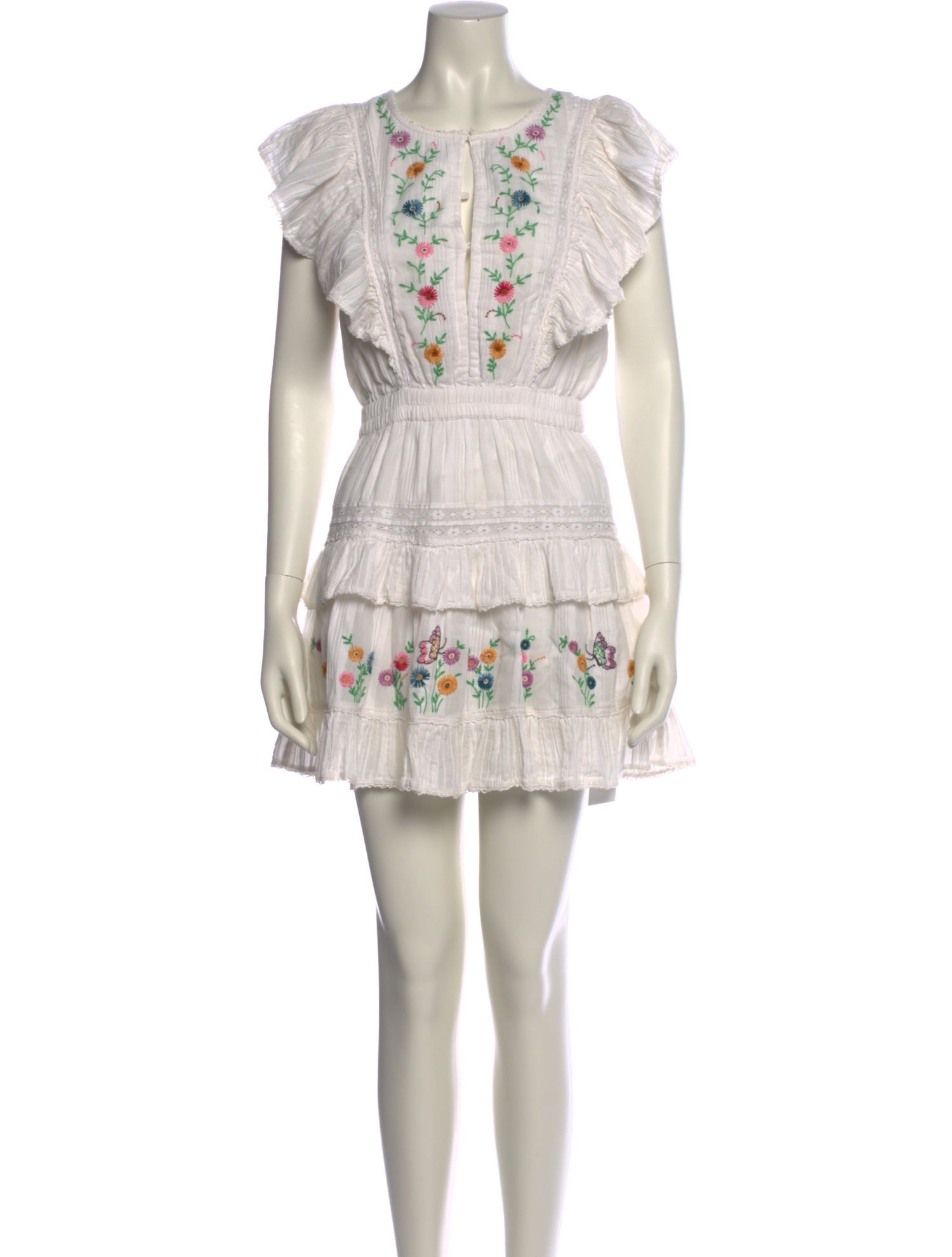 LoveShackFancy Printed Mini Dress