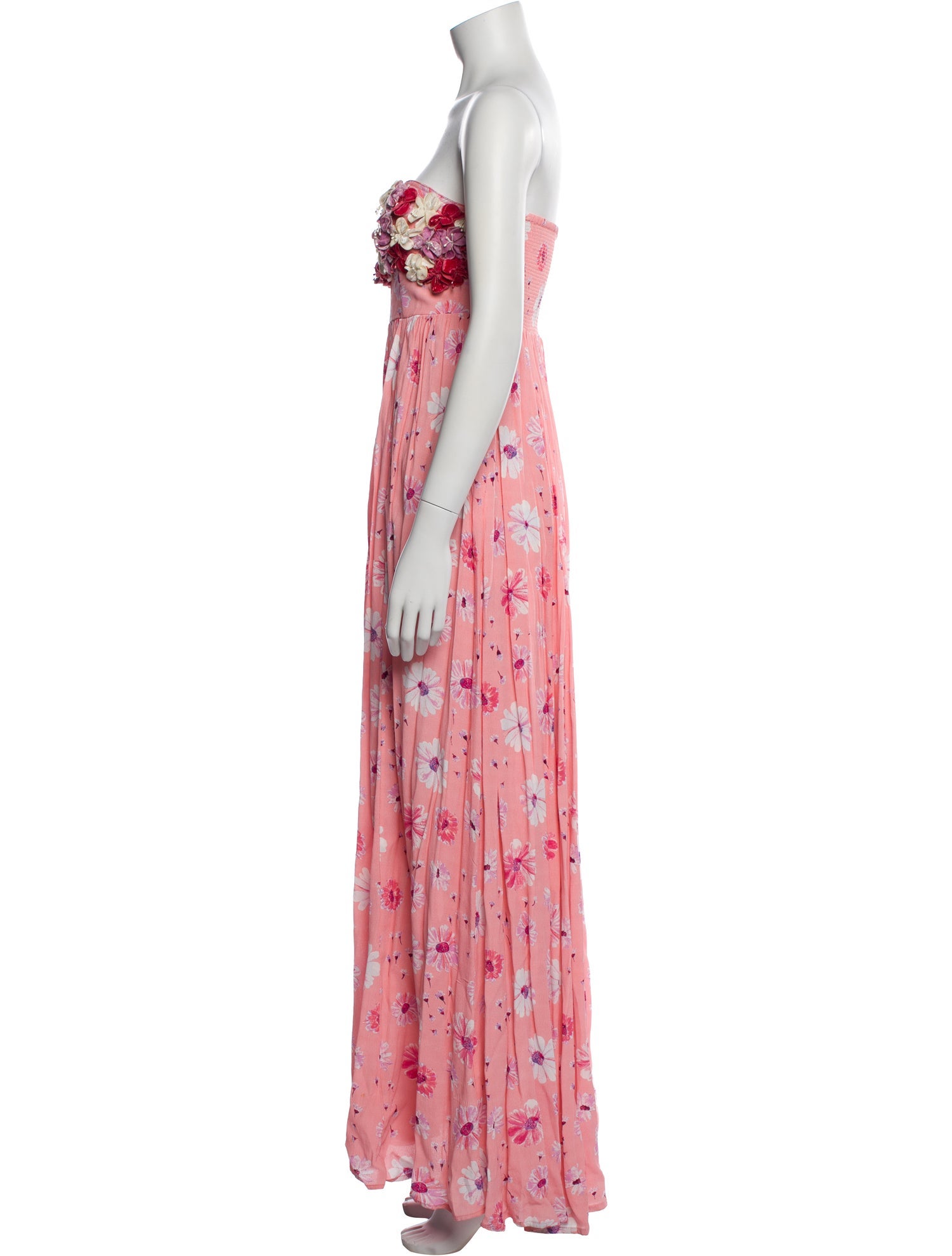 LoveShackFancy Floral Print Long Dress