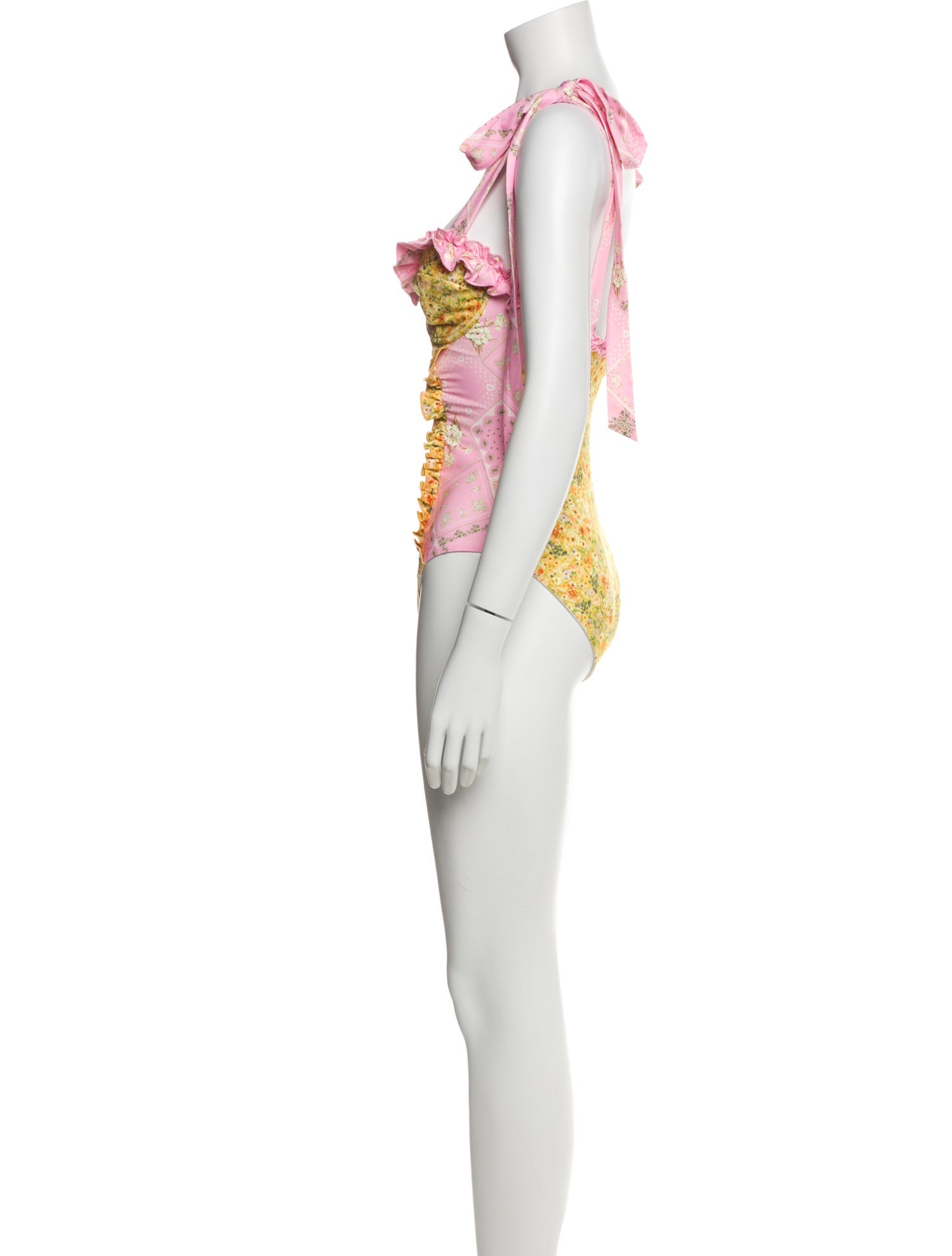 LoveShackFancy Floral Print One-Piece