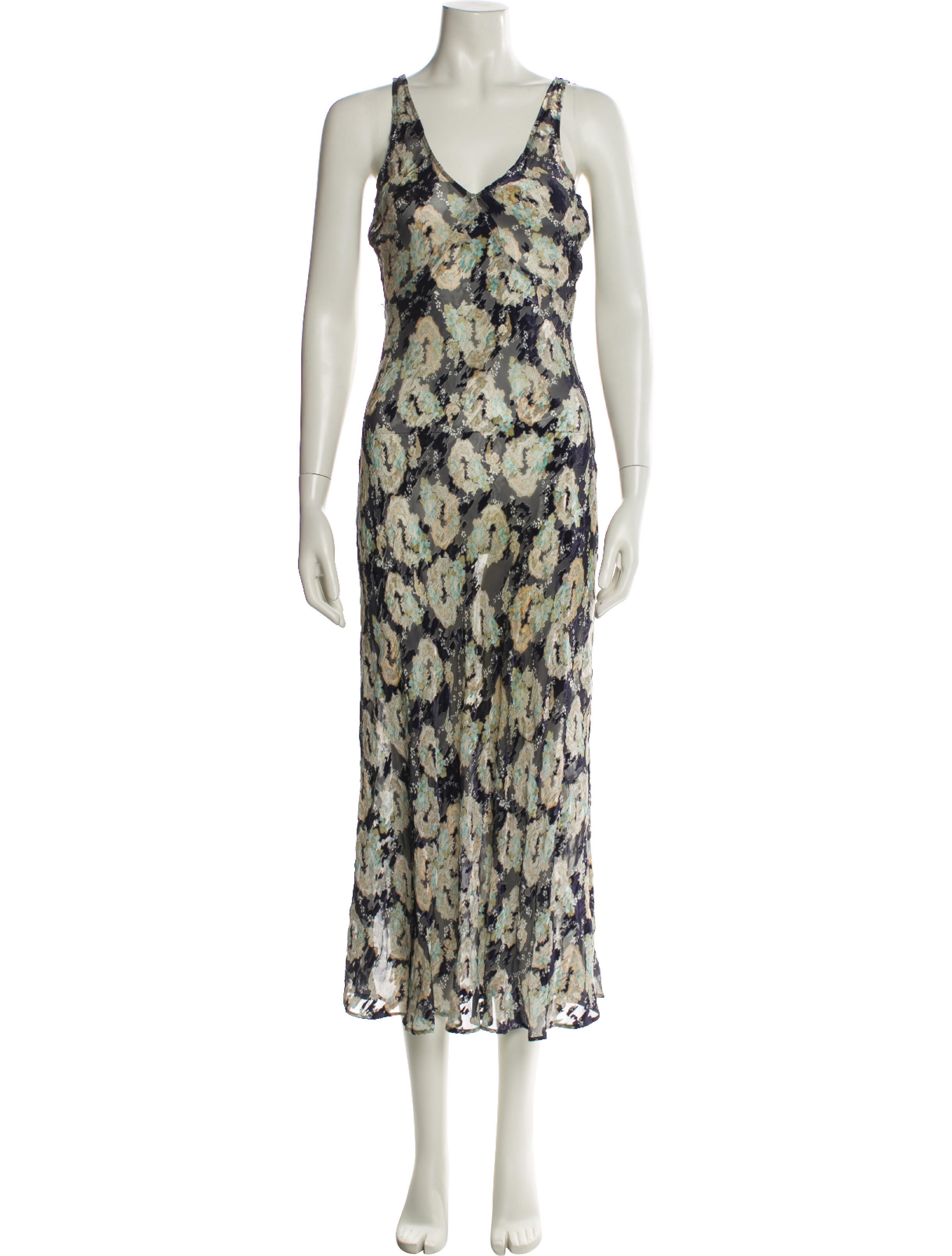 LoveShackFancy Floral Print Long Dress