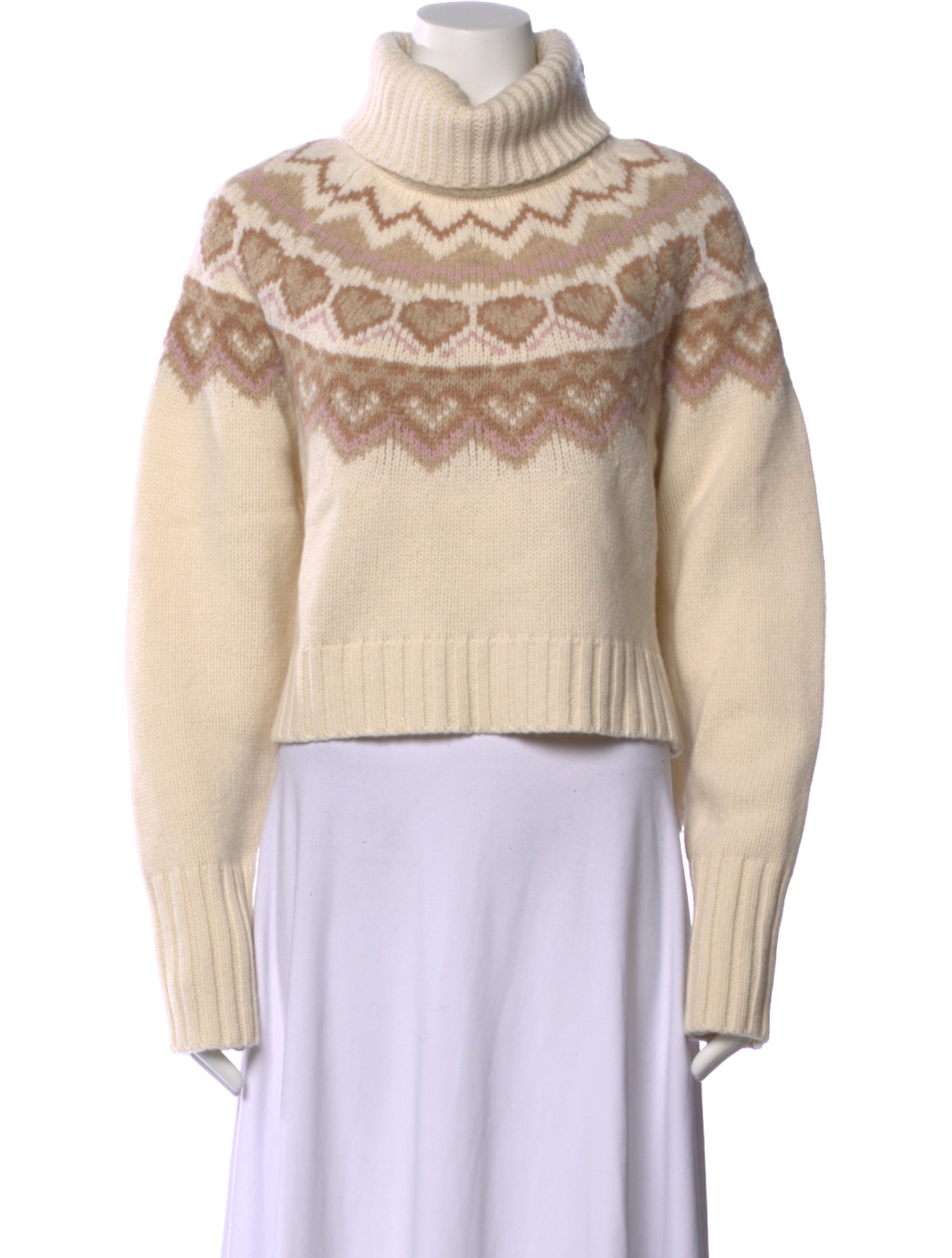 LoveShackFancy Merino Wool Printed Sweater