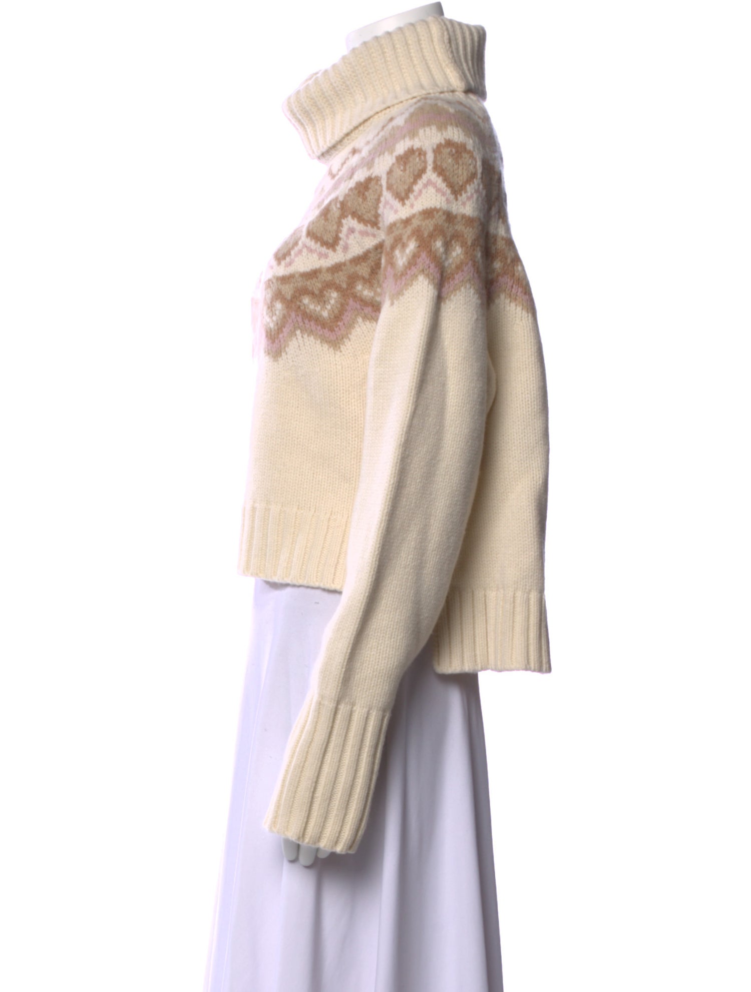 LoveShackFancy Merino Wool Printed Sweater