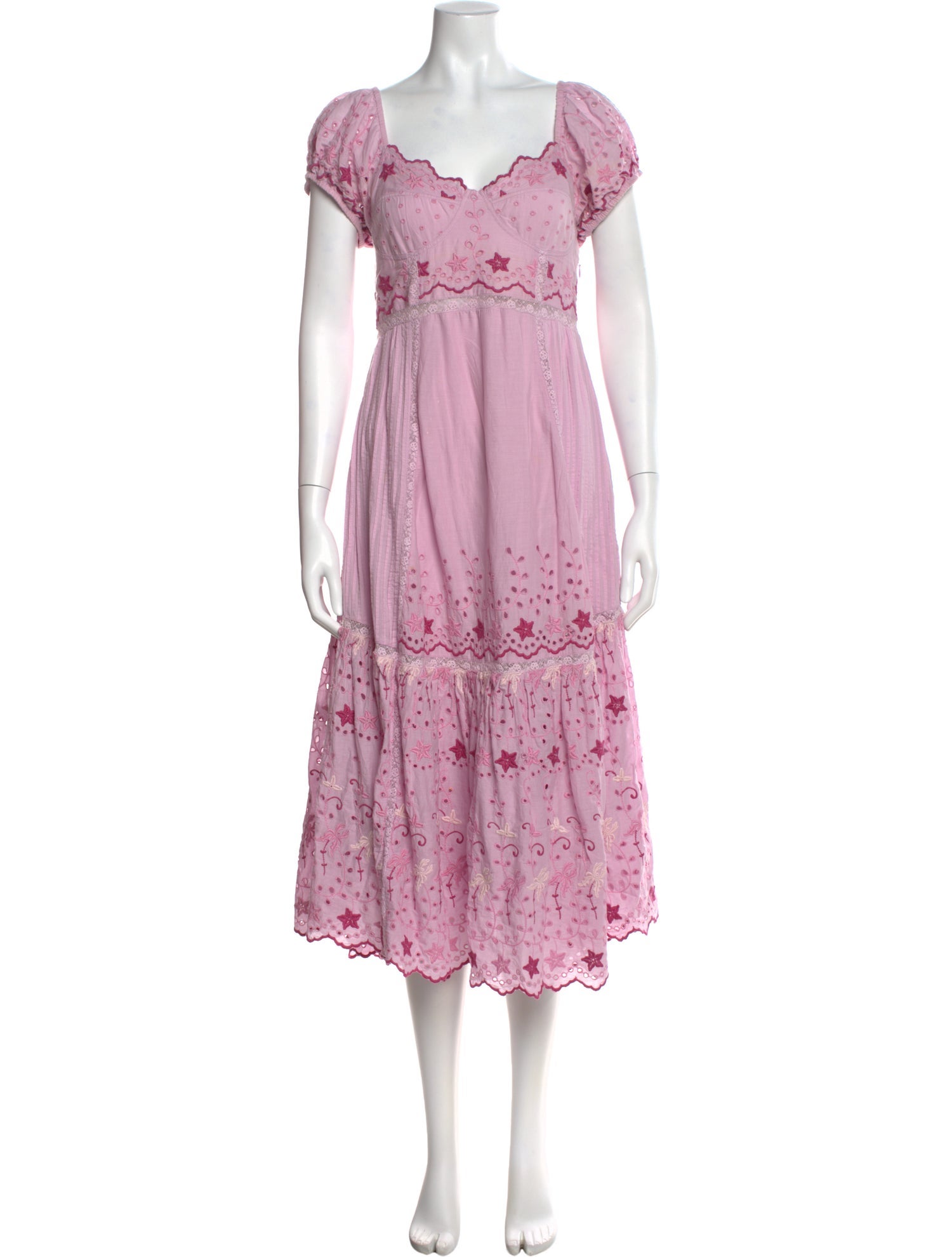 LoveShackFancy Printed Long Dress