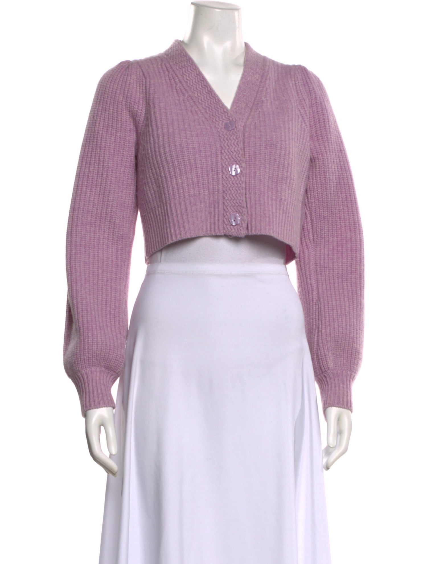 LoveShackFancy Wool V-Neck Sweater