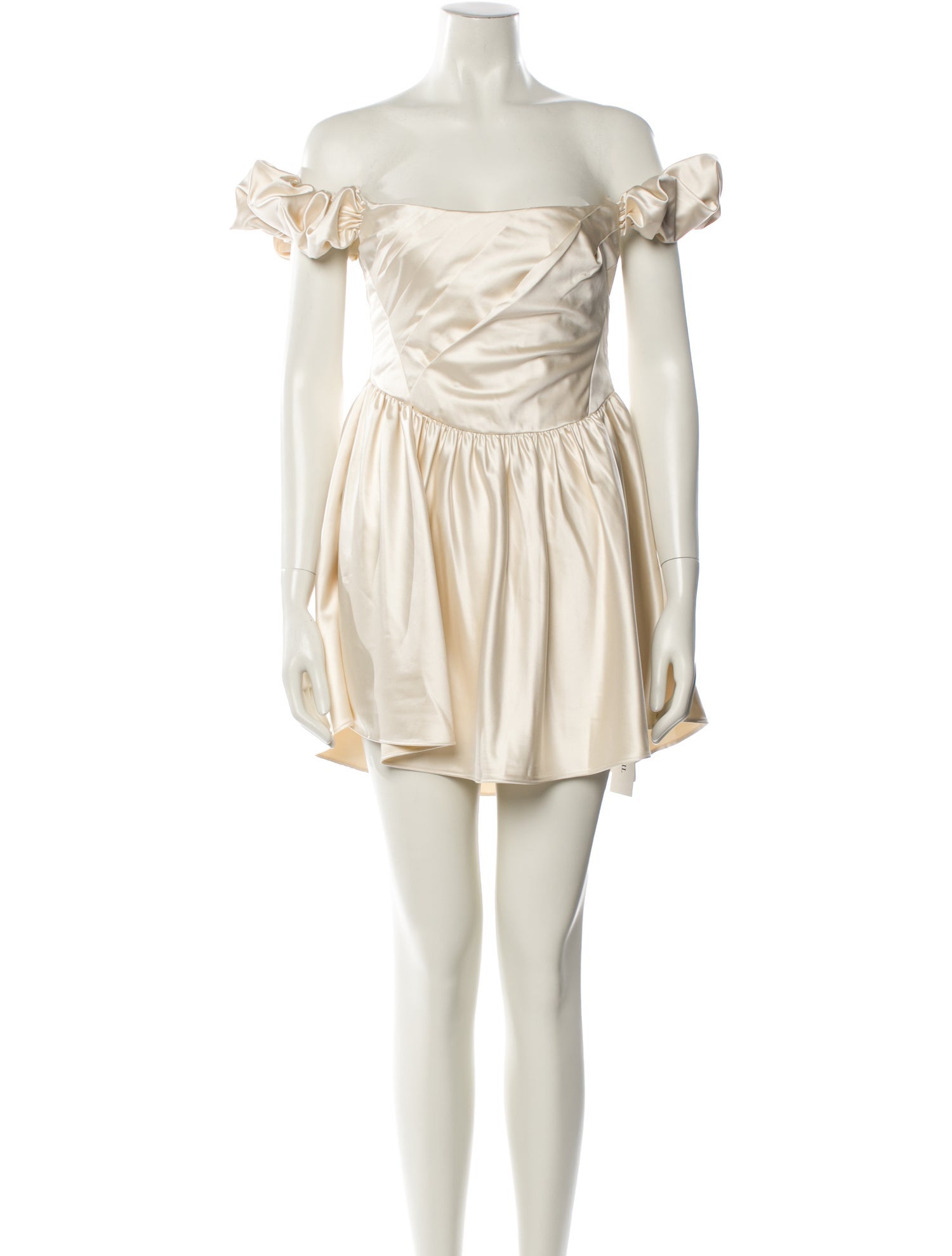 LoveShackFancy Off-The-Shoulder Mini Dress w/ Tags