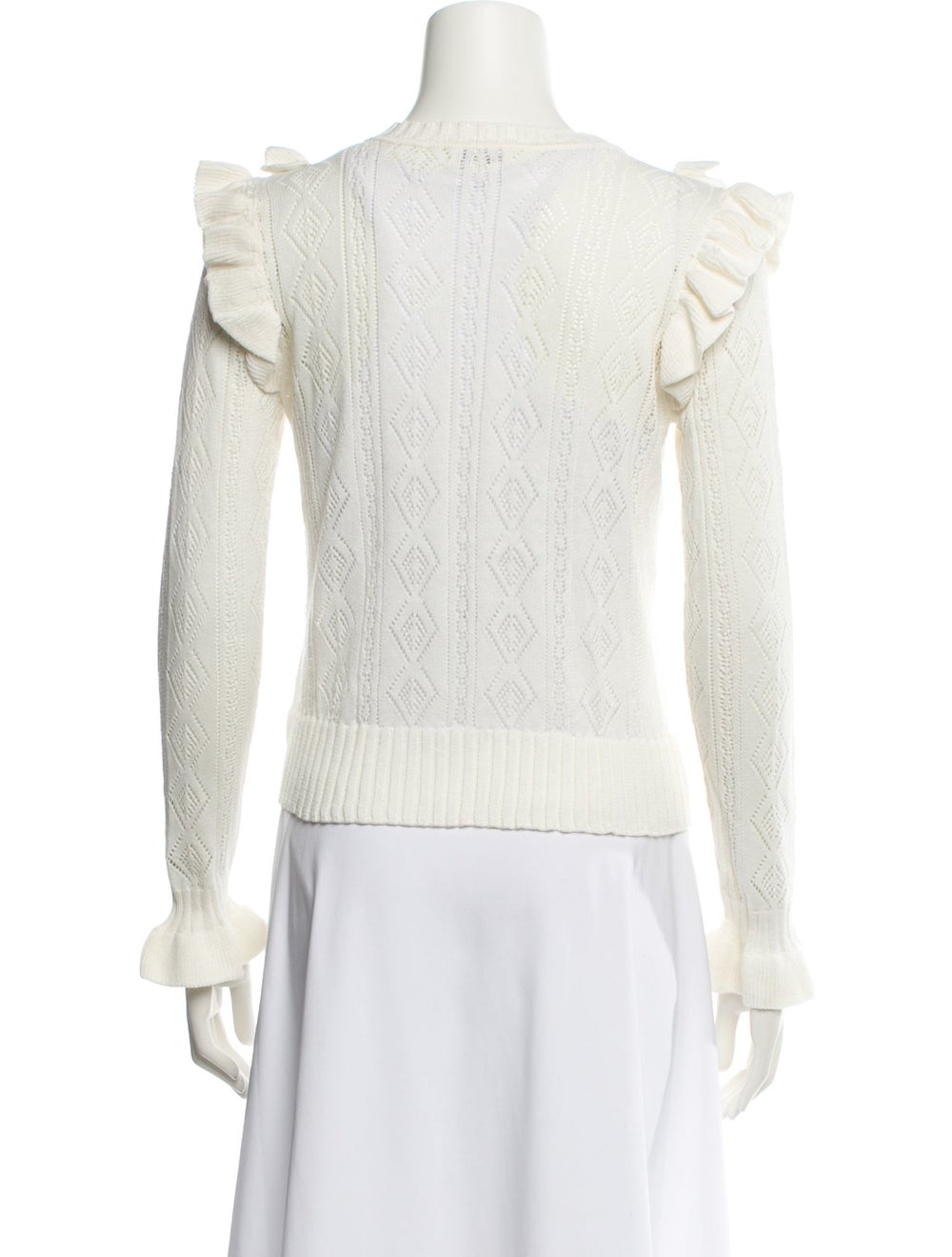 LoveShackFancy Pullover Neutrals Long Sleeve with… - image 3