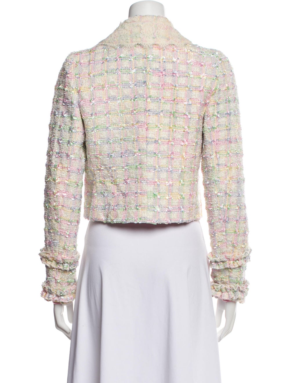 LoveShackFancy Tweed Pattern Evening Jacket - image 3