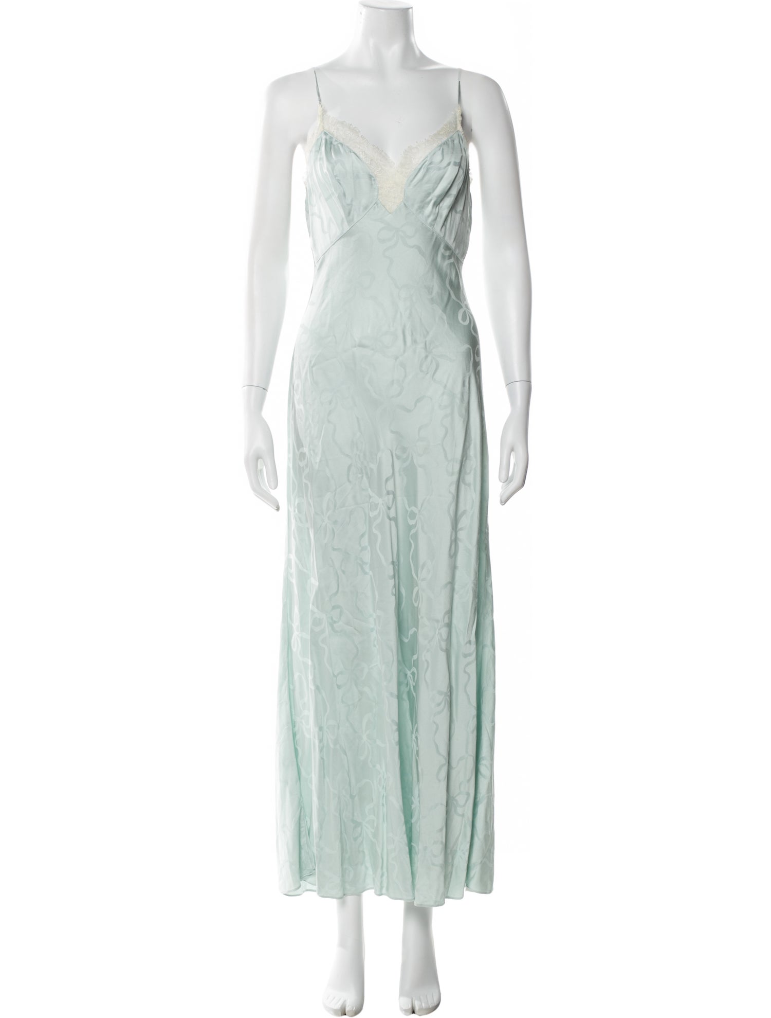 LoveShackFancy V-Neck Long Dress