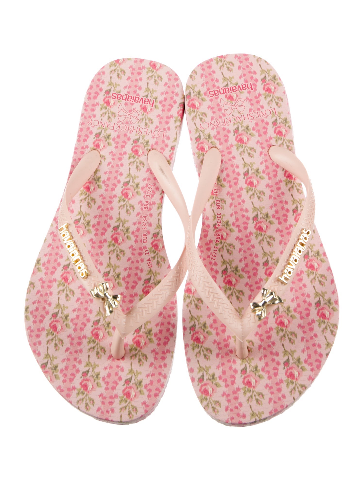 LoveShackFancy Girls' Floral Print Sandals