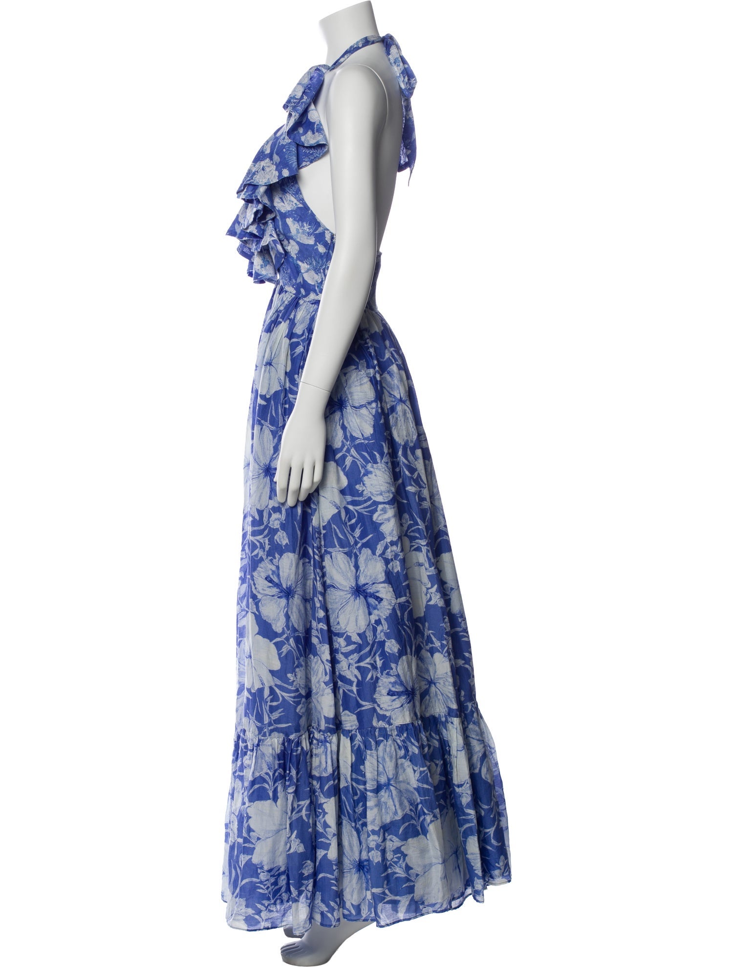 LoveShackFancy Floral Print Long Dress