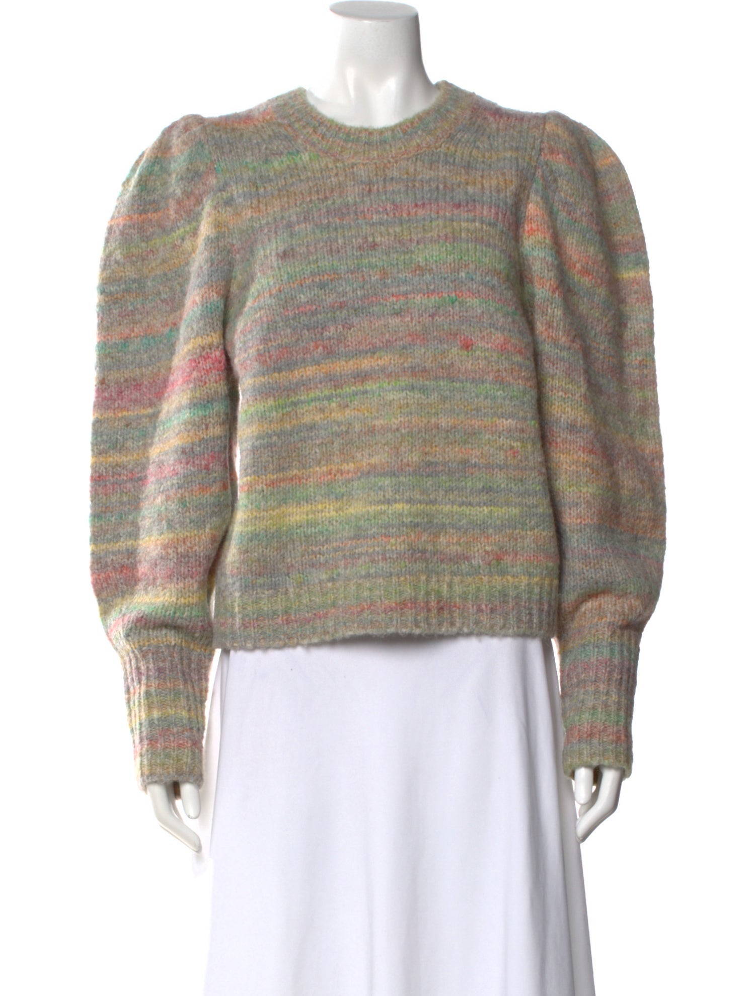LoveShackFancy Striped Crew Neck Sweater w/ Tags