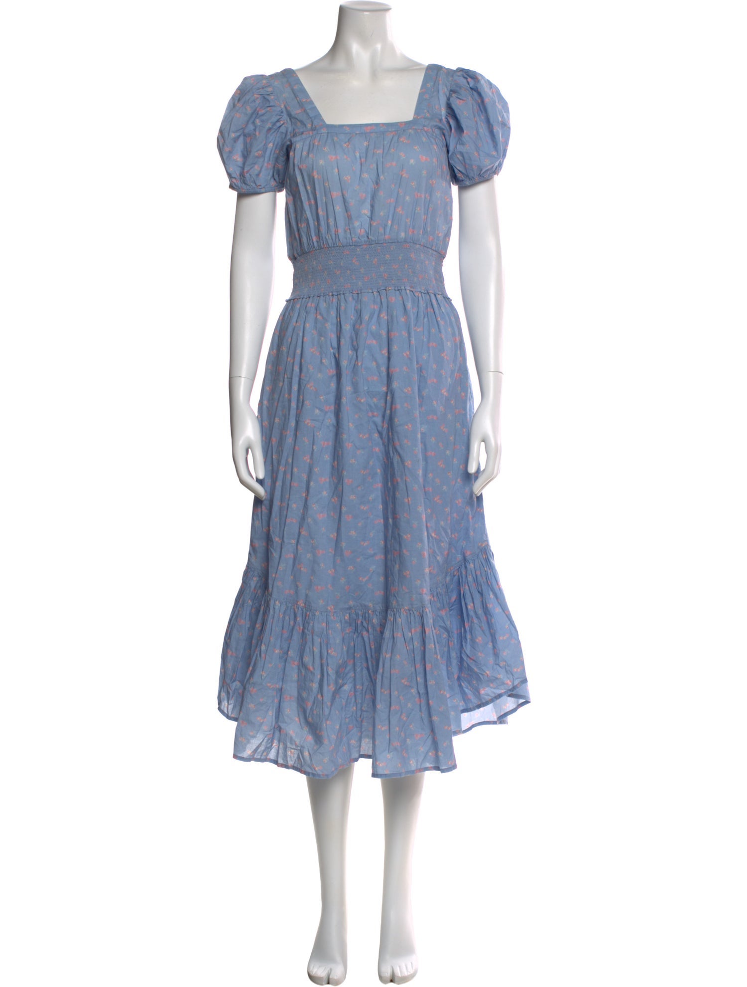 LoveShackFancy Printed Long Dress