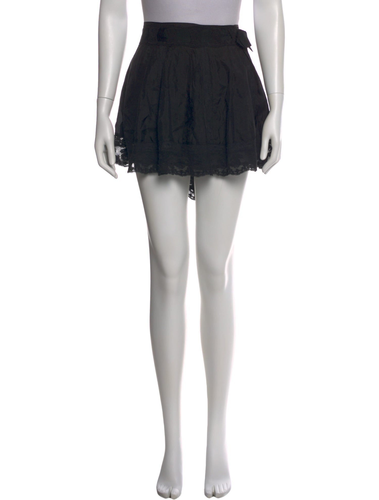 LoveShackFancy Silk Mini Skirt