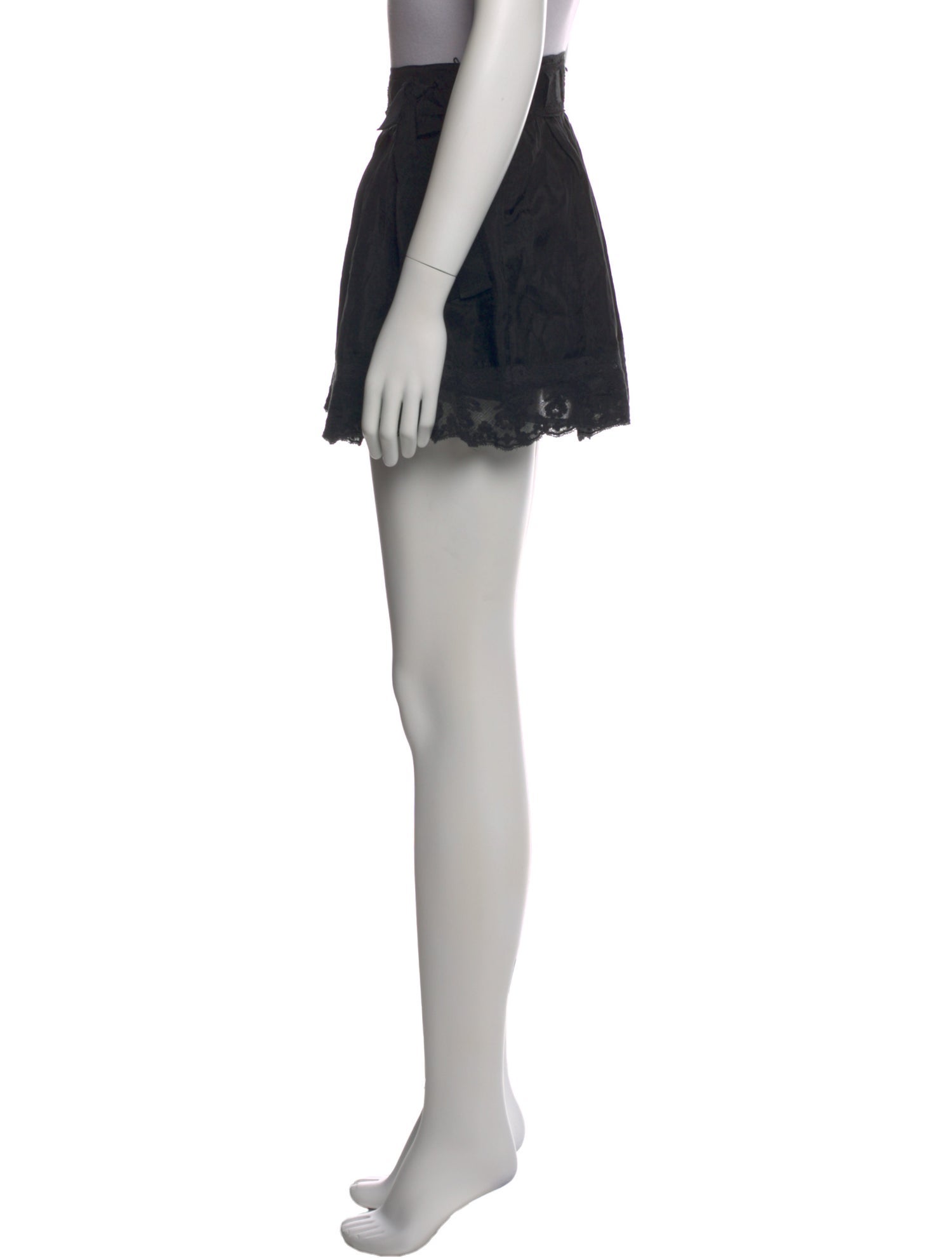 LoveShackFancy Silk Mini Skirt